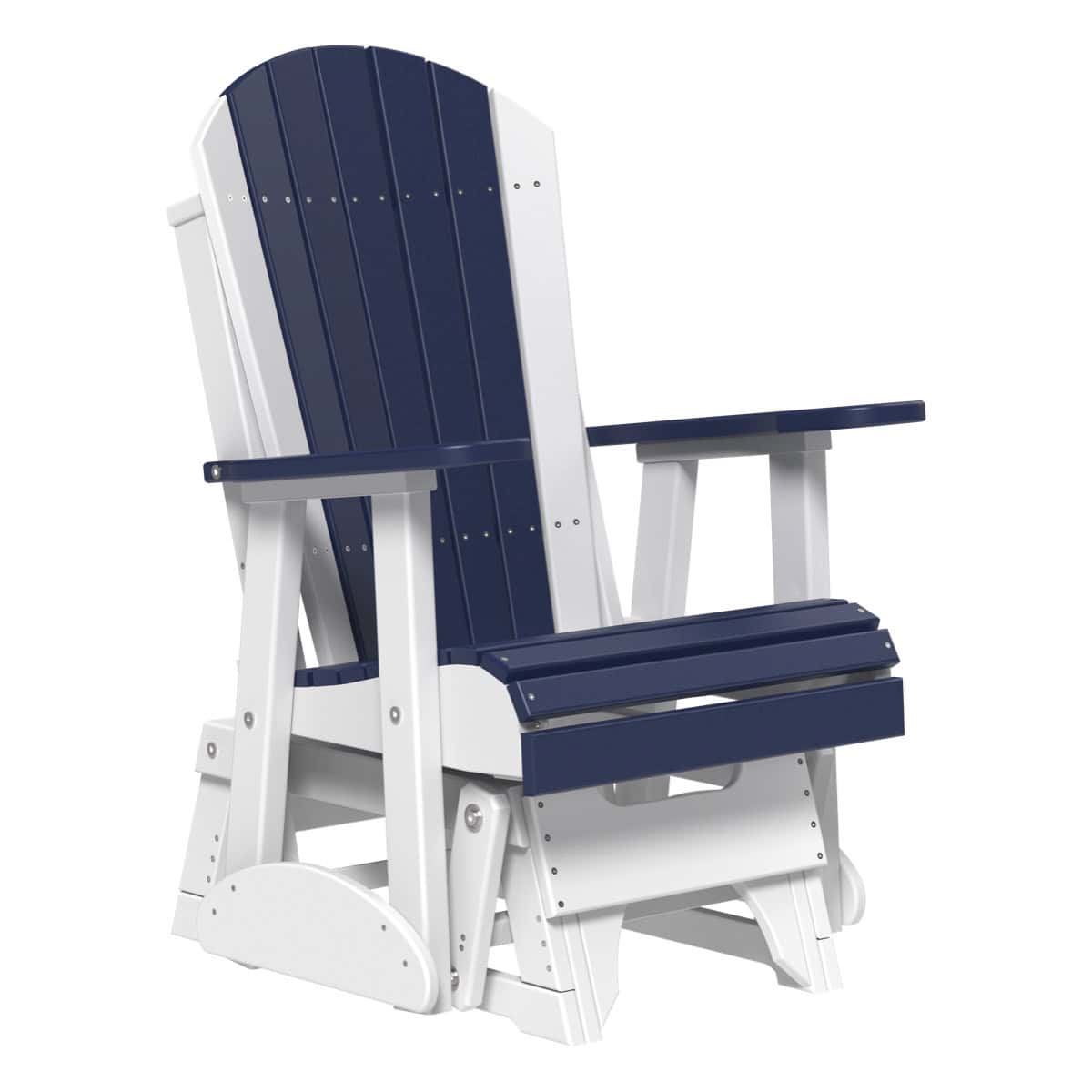 2' Adirondack Glider – Patriot Blue / White