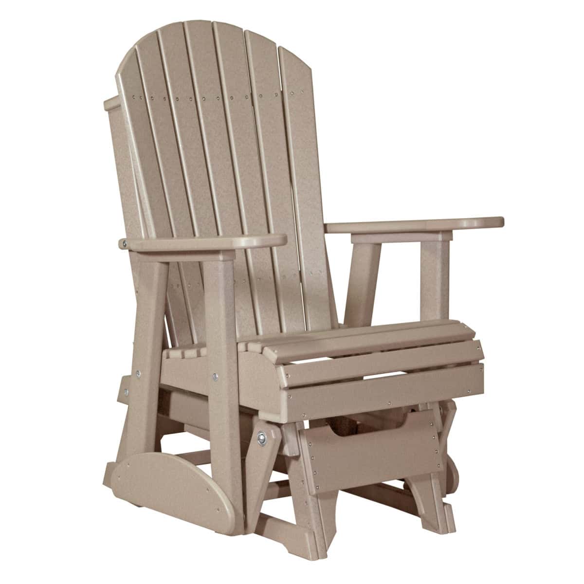 2' Adirondack Glider – Weatherwood
