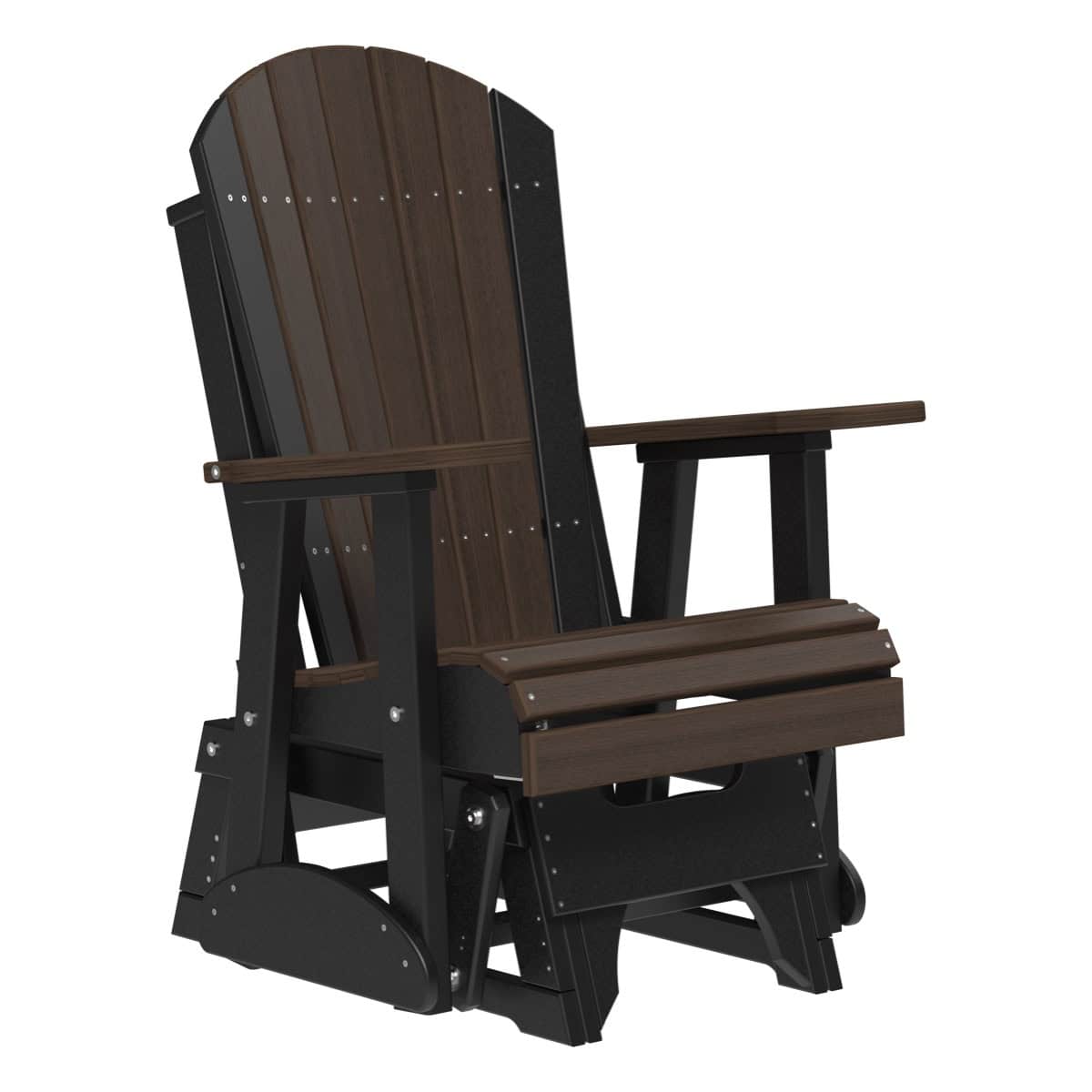 2' Adirondack Glider – Brazilian Walnut / Black