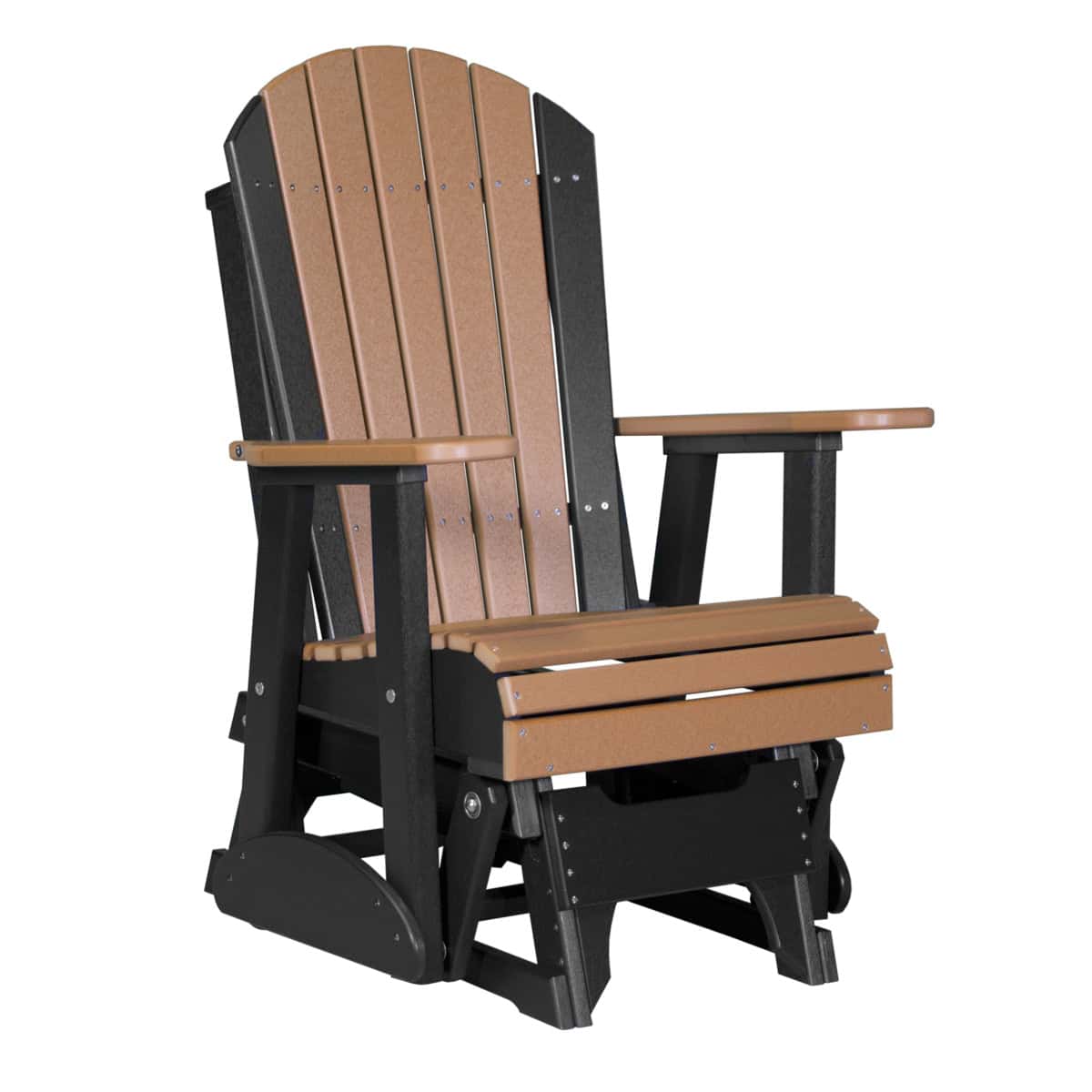 2' Adirondack Glider – Cedar / Black
