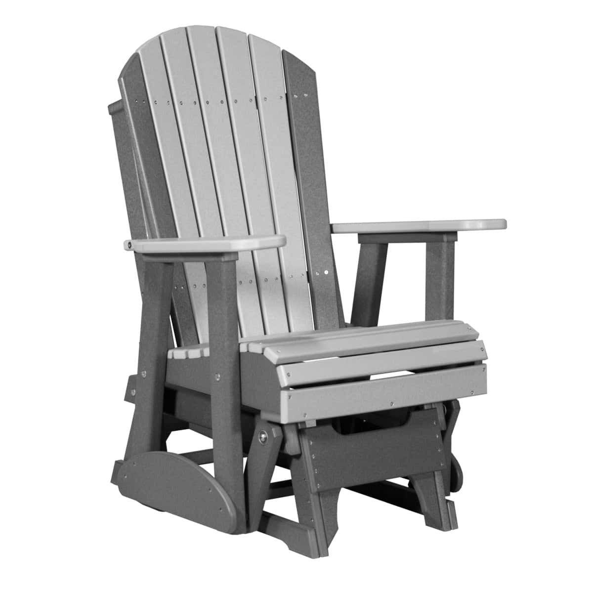 2' Adirondack Glider – Dove Gray / Slate