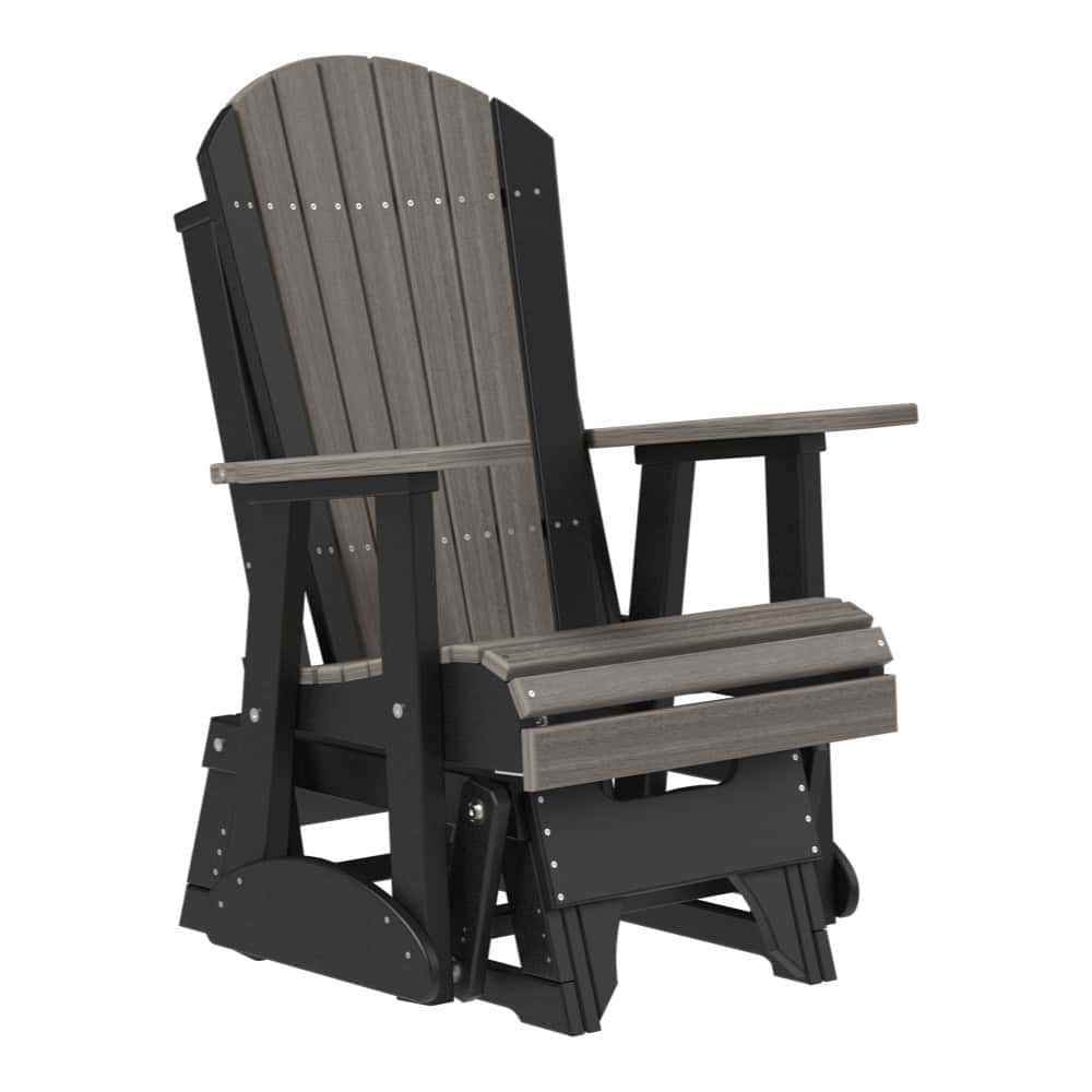 2' Adirondack Glider – Coastal Gray / Black
