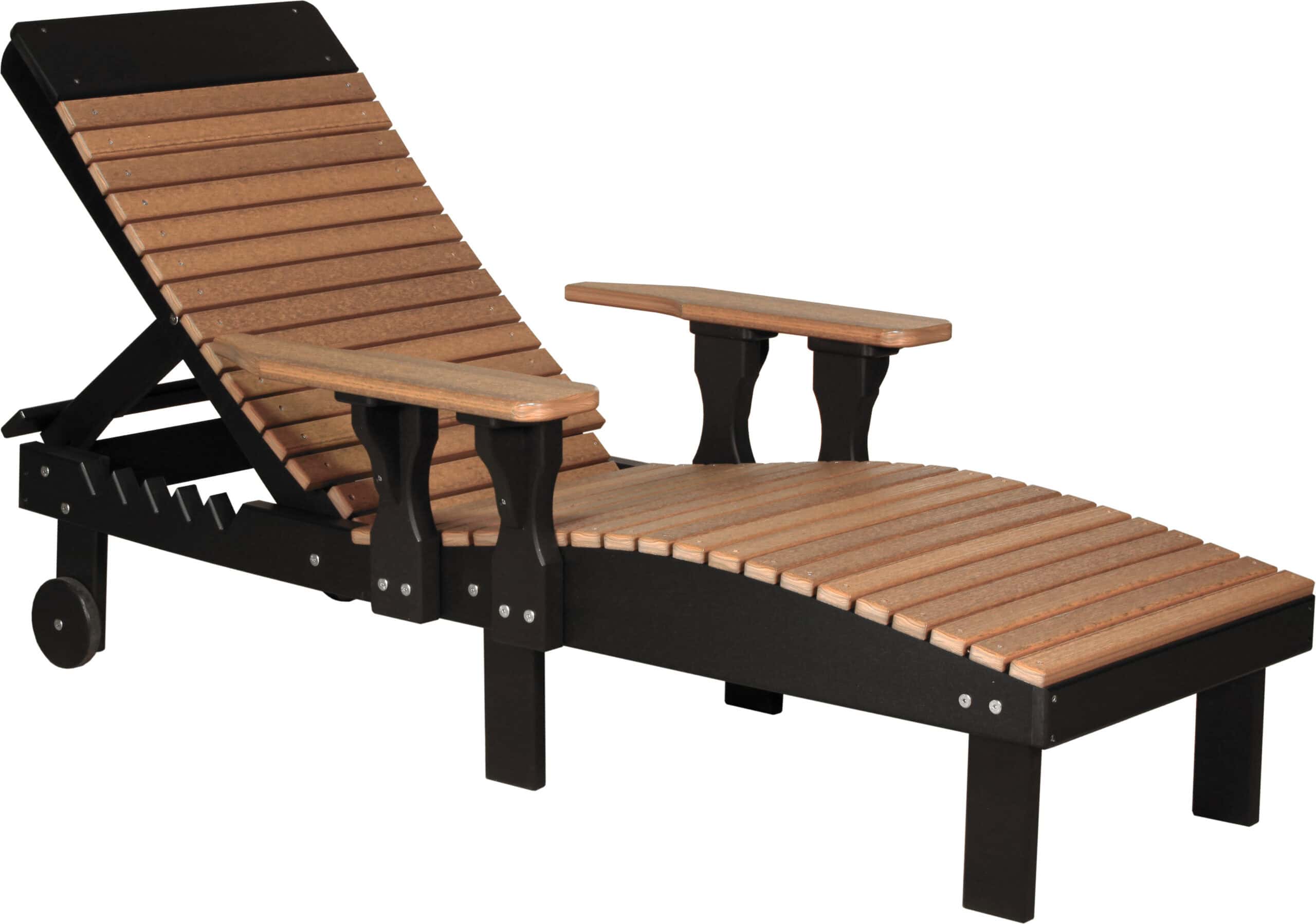 Lounge Chair – Antique Mahogany / Black