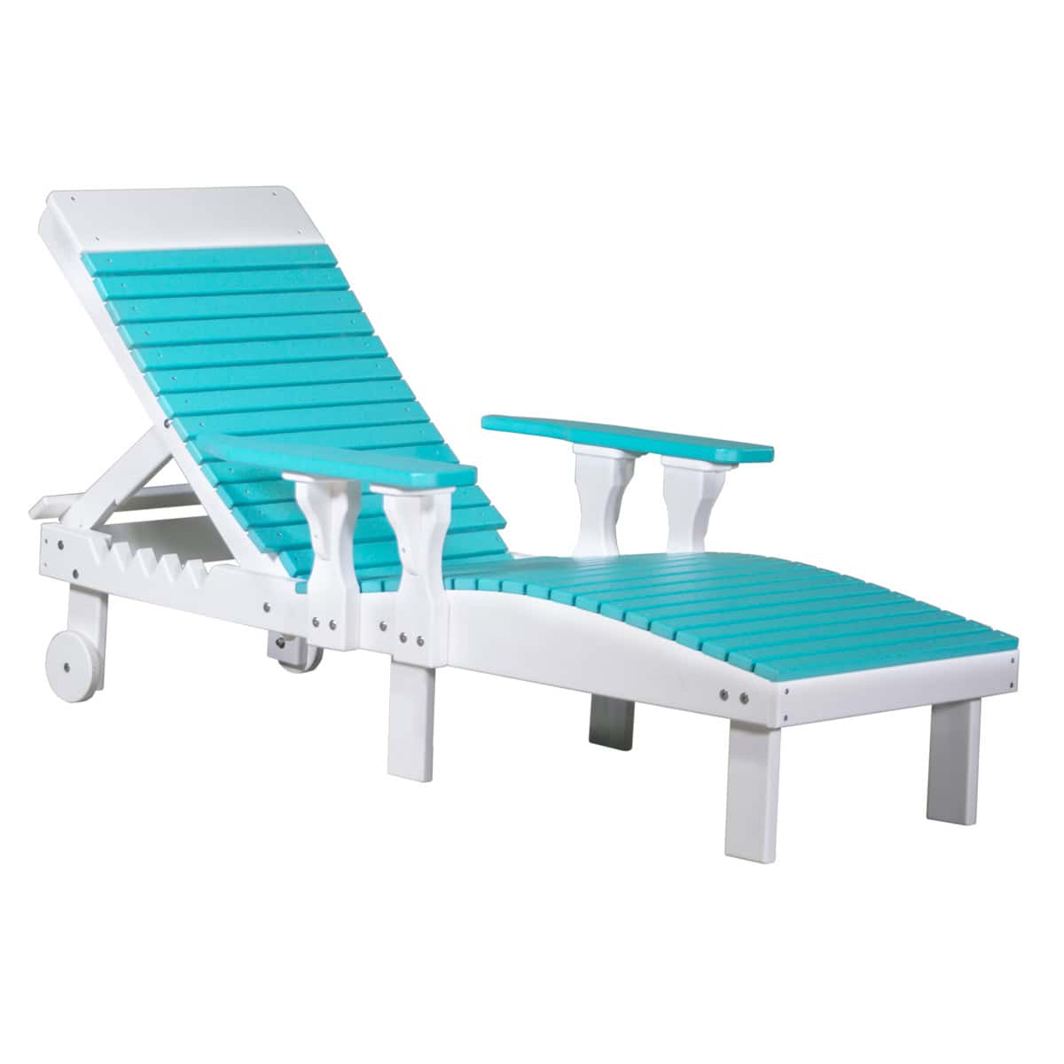 Lounge Chair – Aruba Blue / White