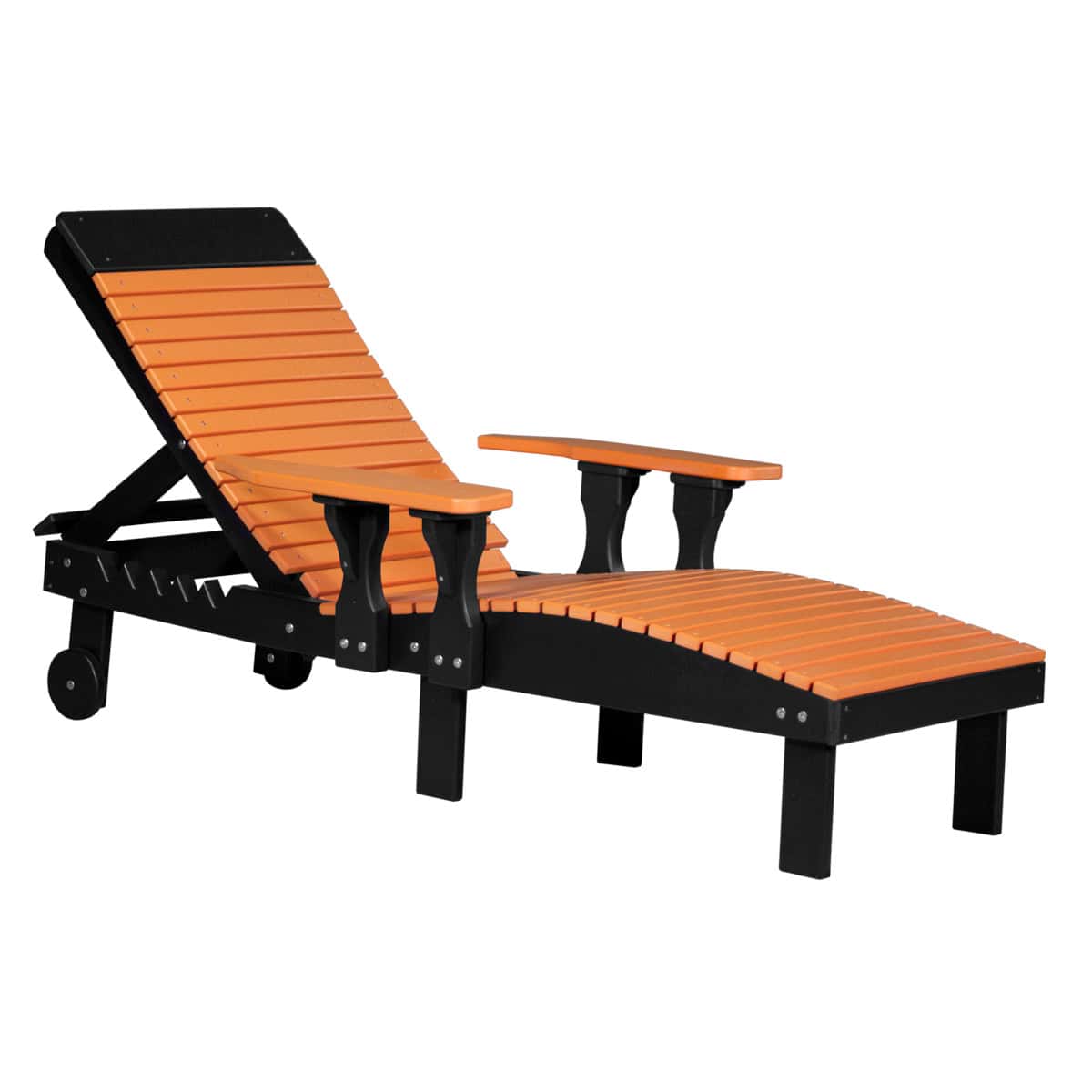 Lounge Chair – Tangerine / Black