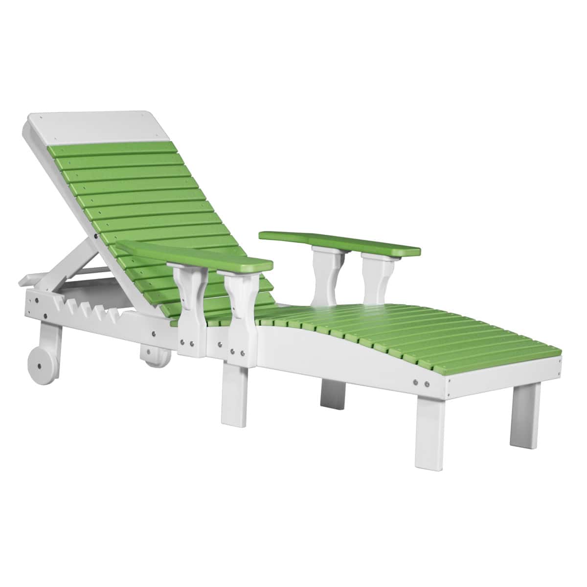 Lounge Chair – Lime Green / White