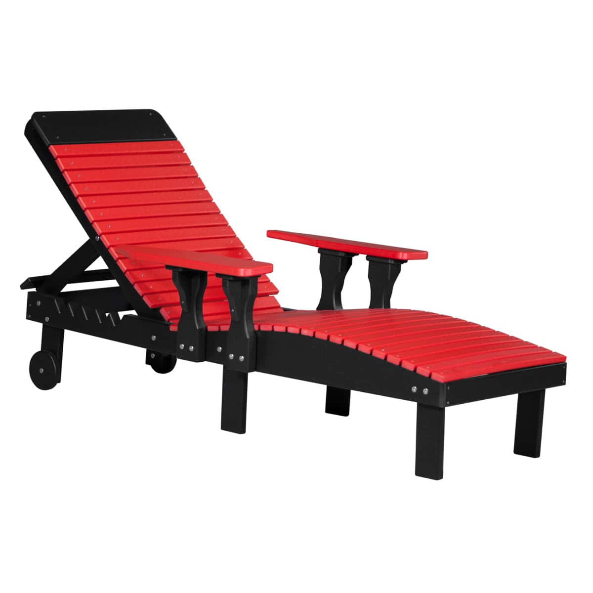 Lounge Chair – Red / Black