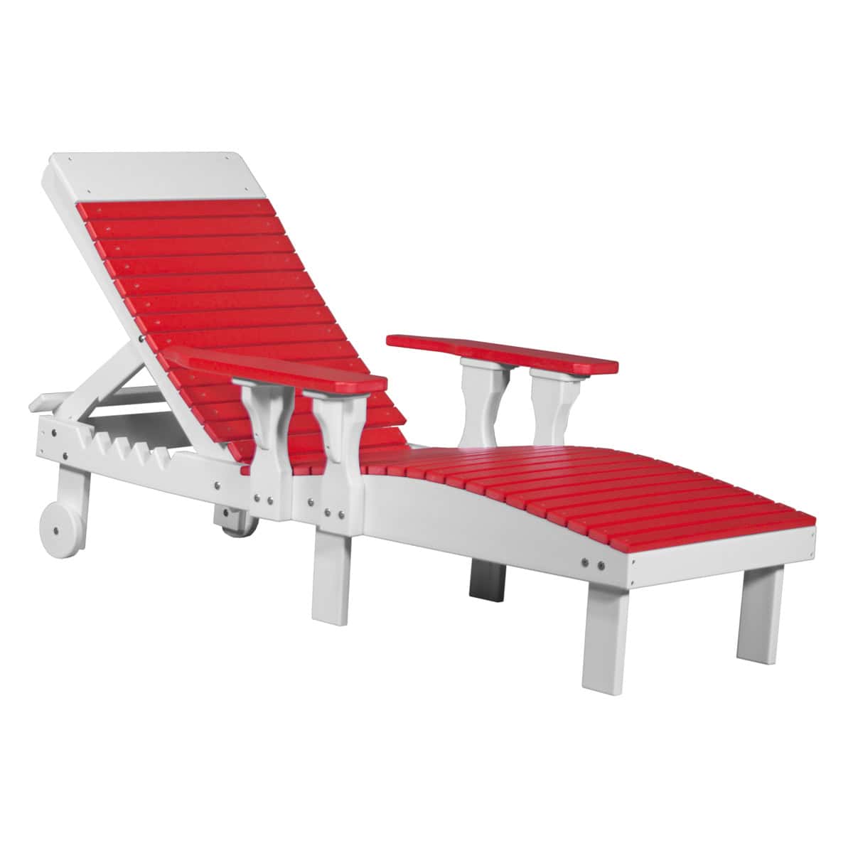 Lounge Chair – Red / White