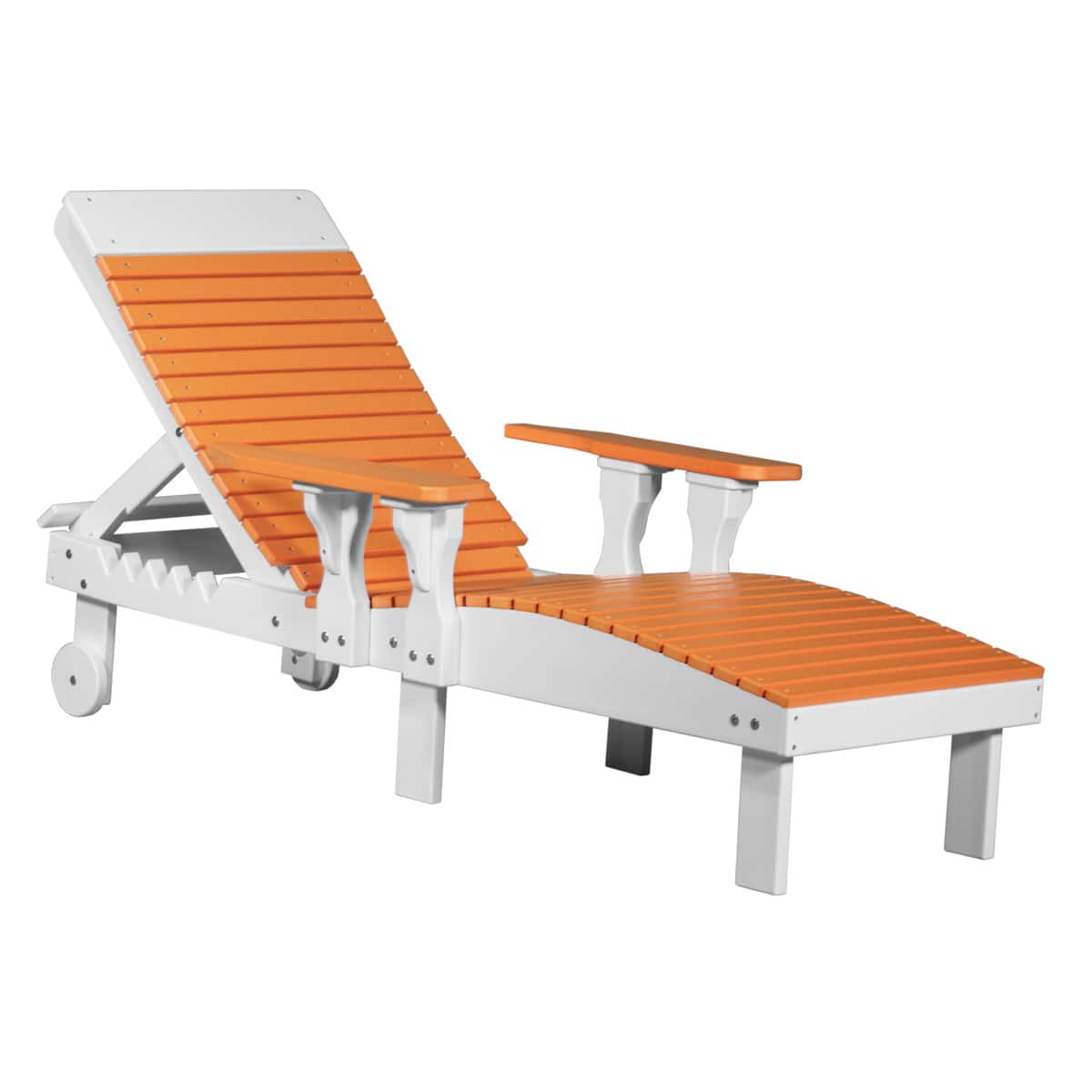 Lounge Chair – Tangerine / White