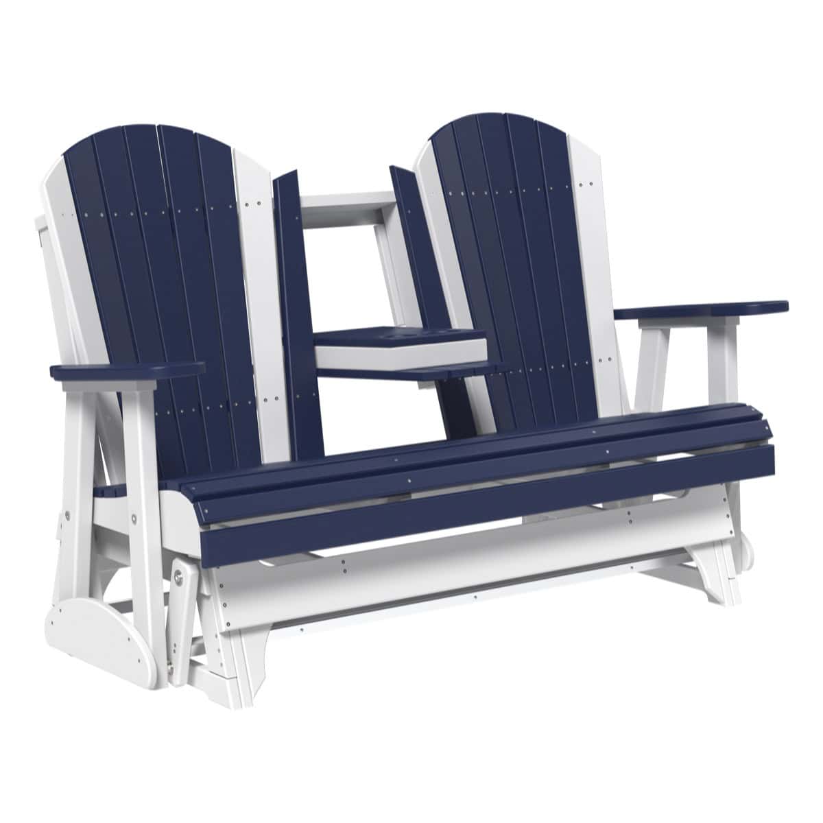 5′ Adirondack Glider – Patriot Blue / White