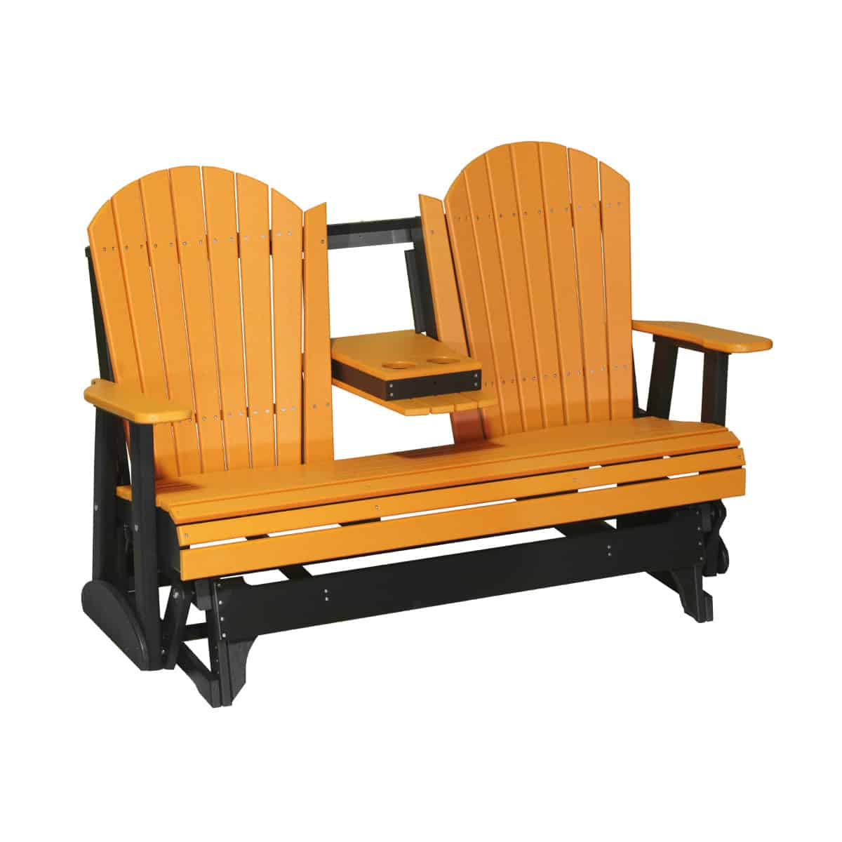 5′ Adirondack Glider – Tangerine / Black