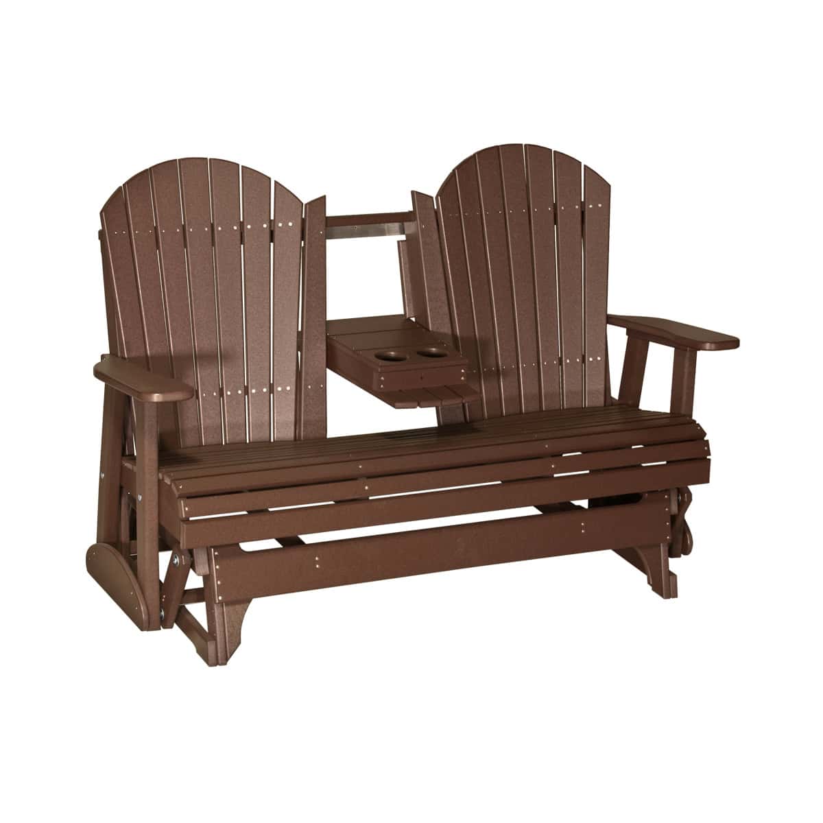 5′ Adirondack Glider – Chestnut Brown