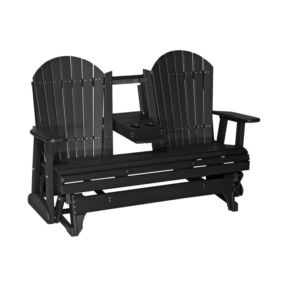 5′ Adirondack Glider – Black
