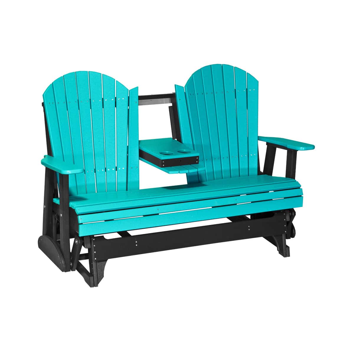 5′ Adirondack Glider – Aruba Blue / Black