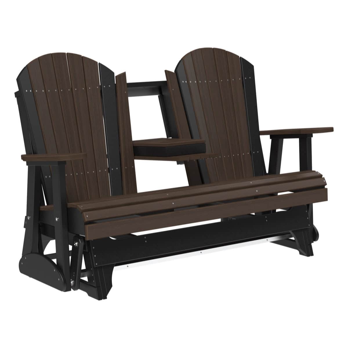 5′ Adirondack Glider – Brazilian Walnut / Black