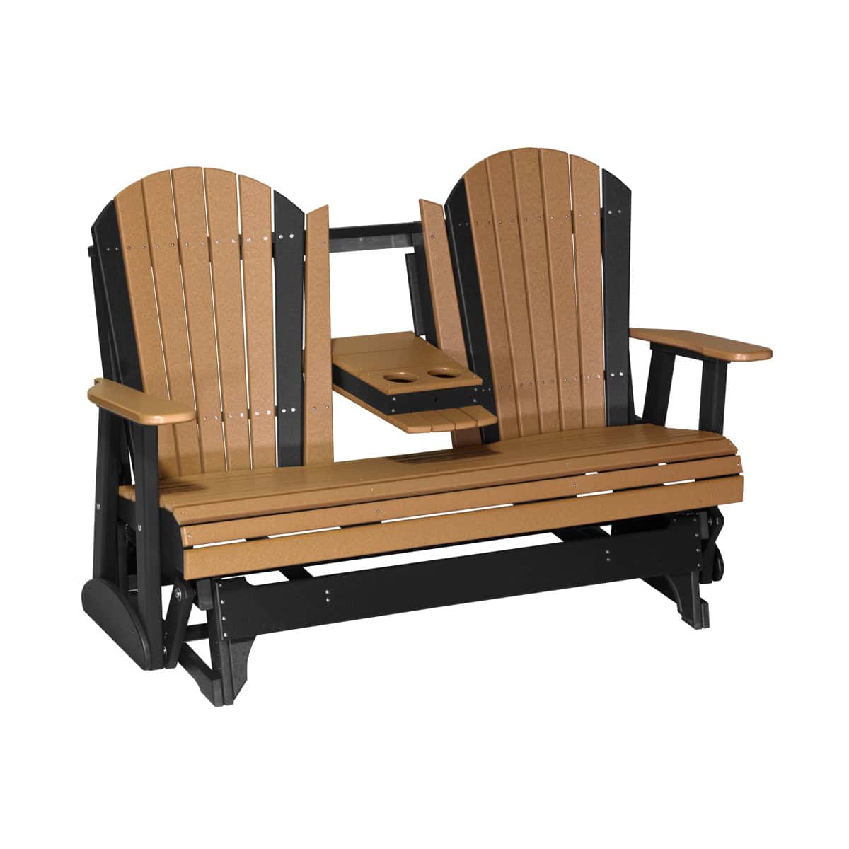 5′ Adirondack Glider – Cedar / Black