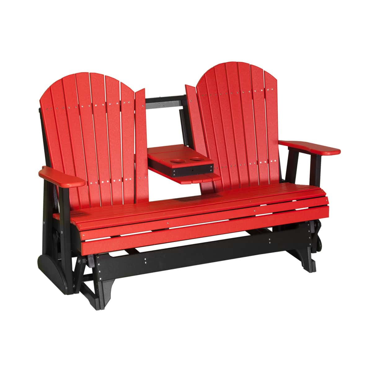 5′ Adirondack Glider – Red / Black