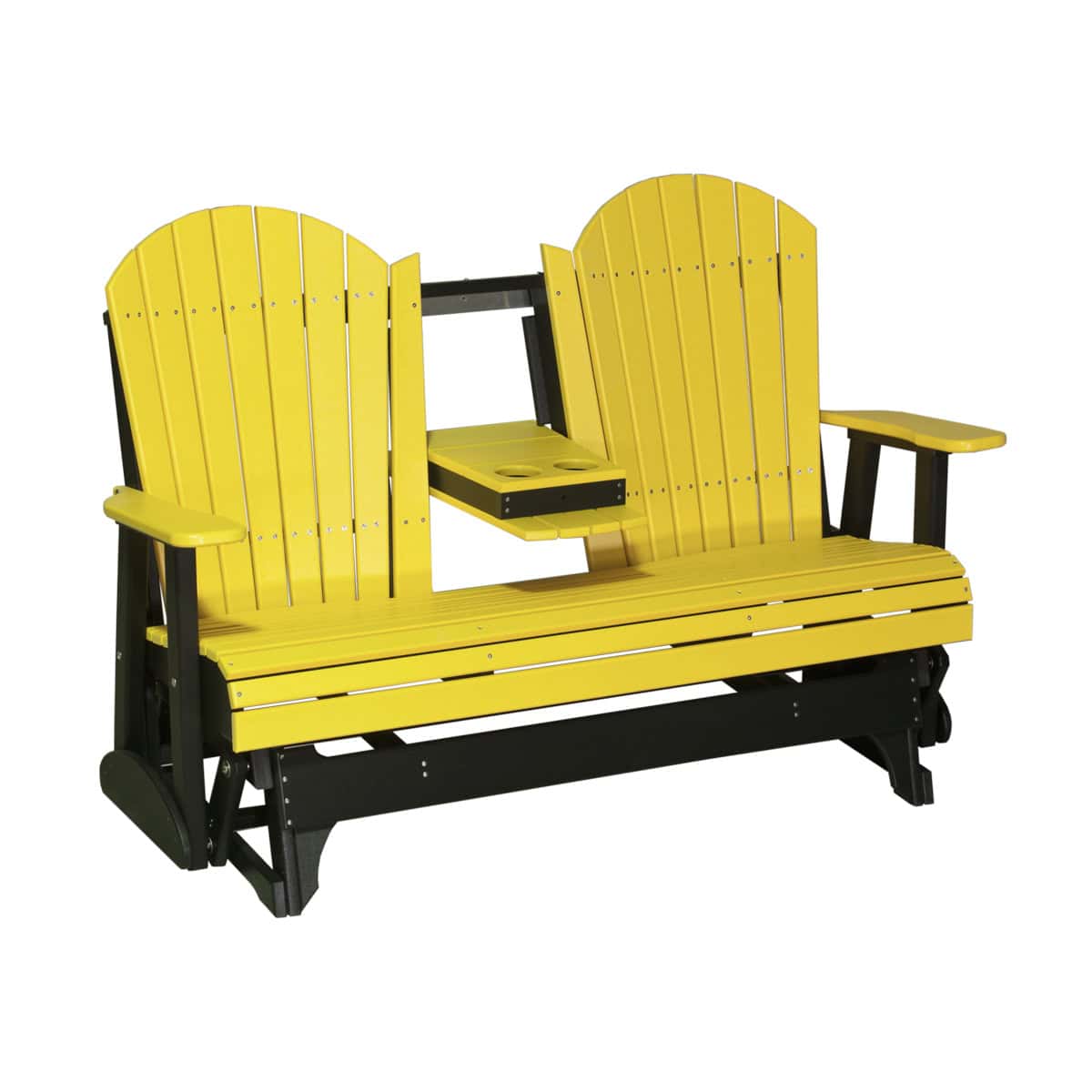 5′ Adirondack Glider – Yellow / Black