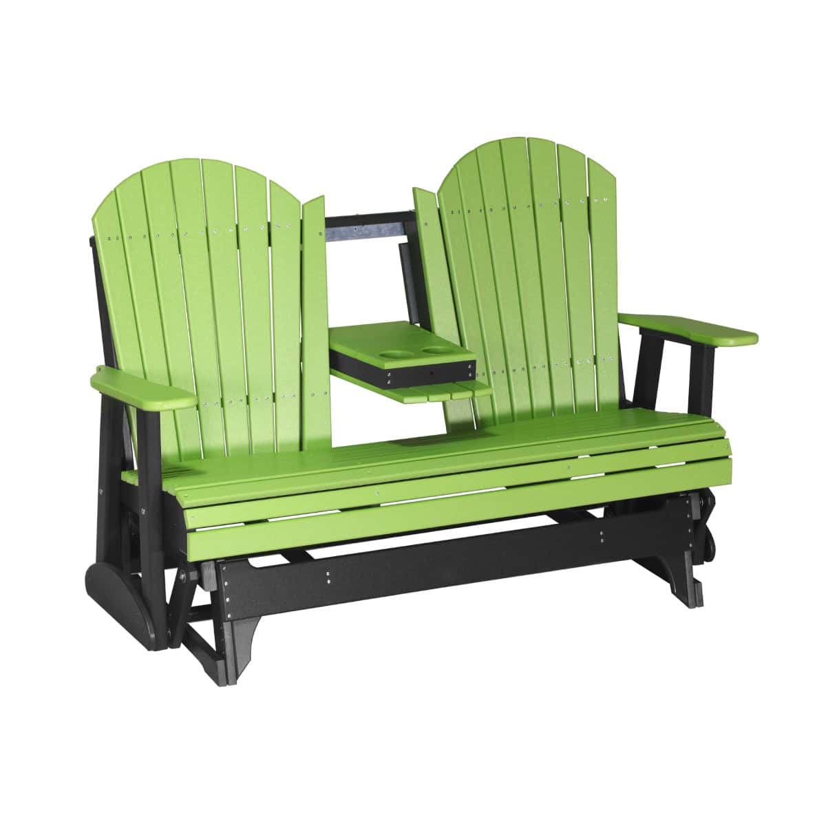 5′ Adirondack Glider – Lime Green / Black