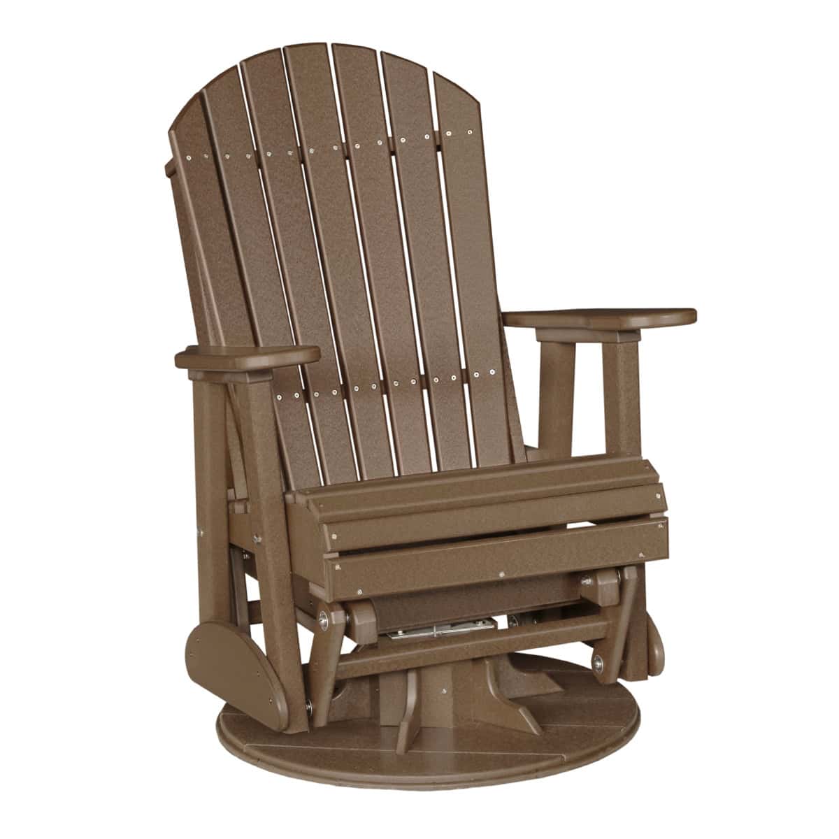 2′ Adirondack Swivel Glider – Chestnut Brown