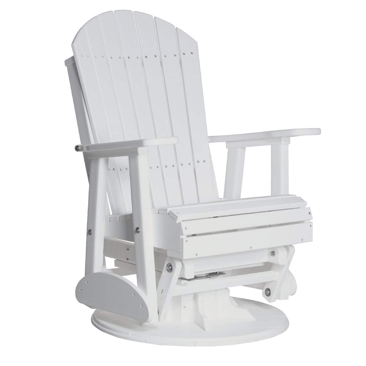 2′ Adirondack Swivel Glider – White