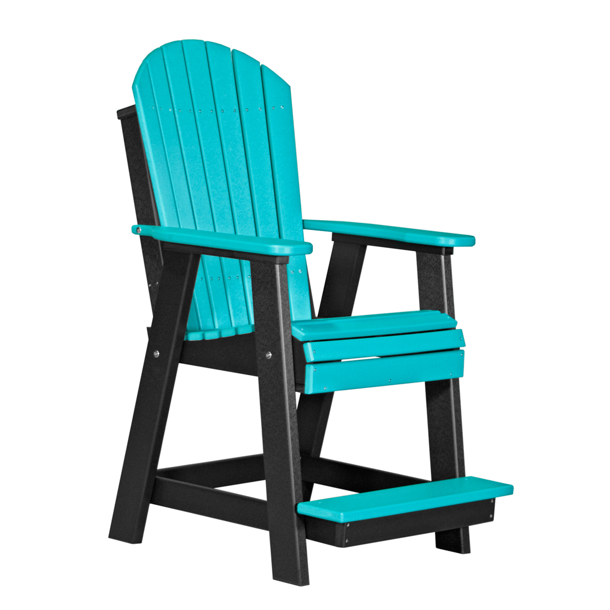 Adirondack Balcony Chair – Aruba Blue / Black