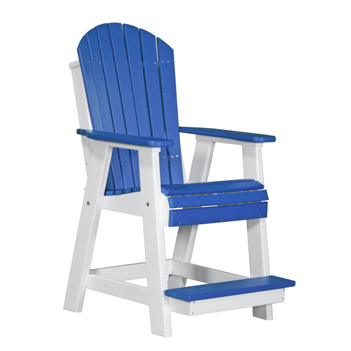 Adirondack Balcony Chair – Blue / White