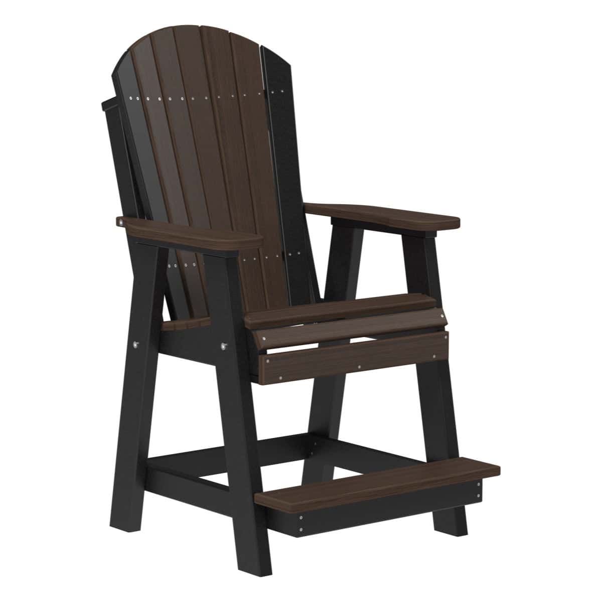 Adirondack Balcony Chair – Brazilian Walnut / Black
