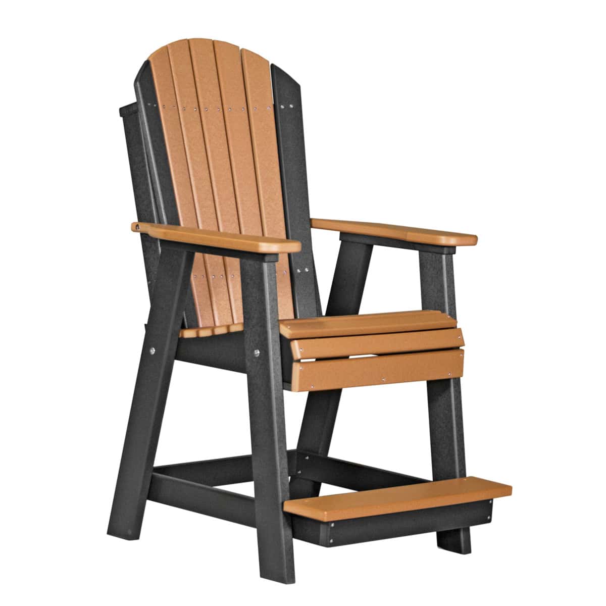 Adirondack Balcony Chair – Cedar / Black