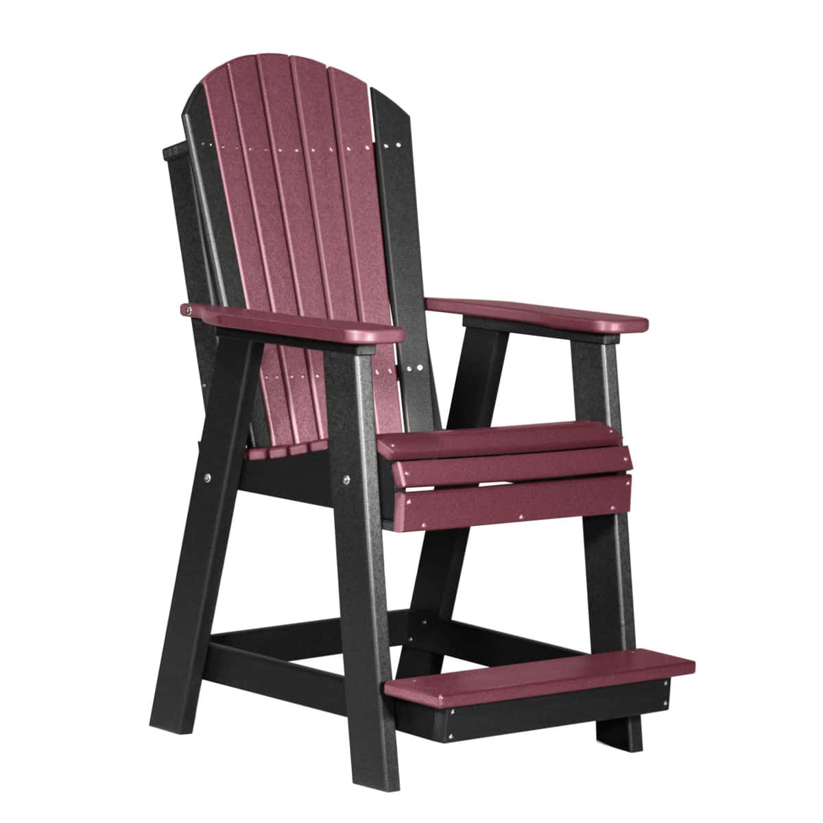 Adirondack Balcony Chair – Cherrywood / Black