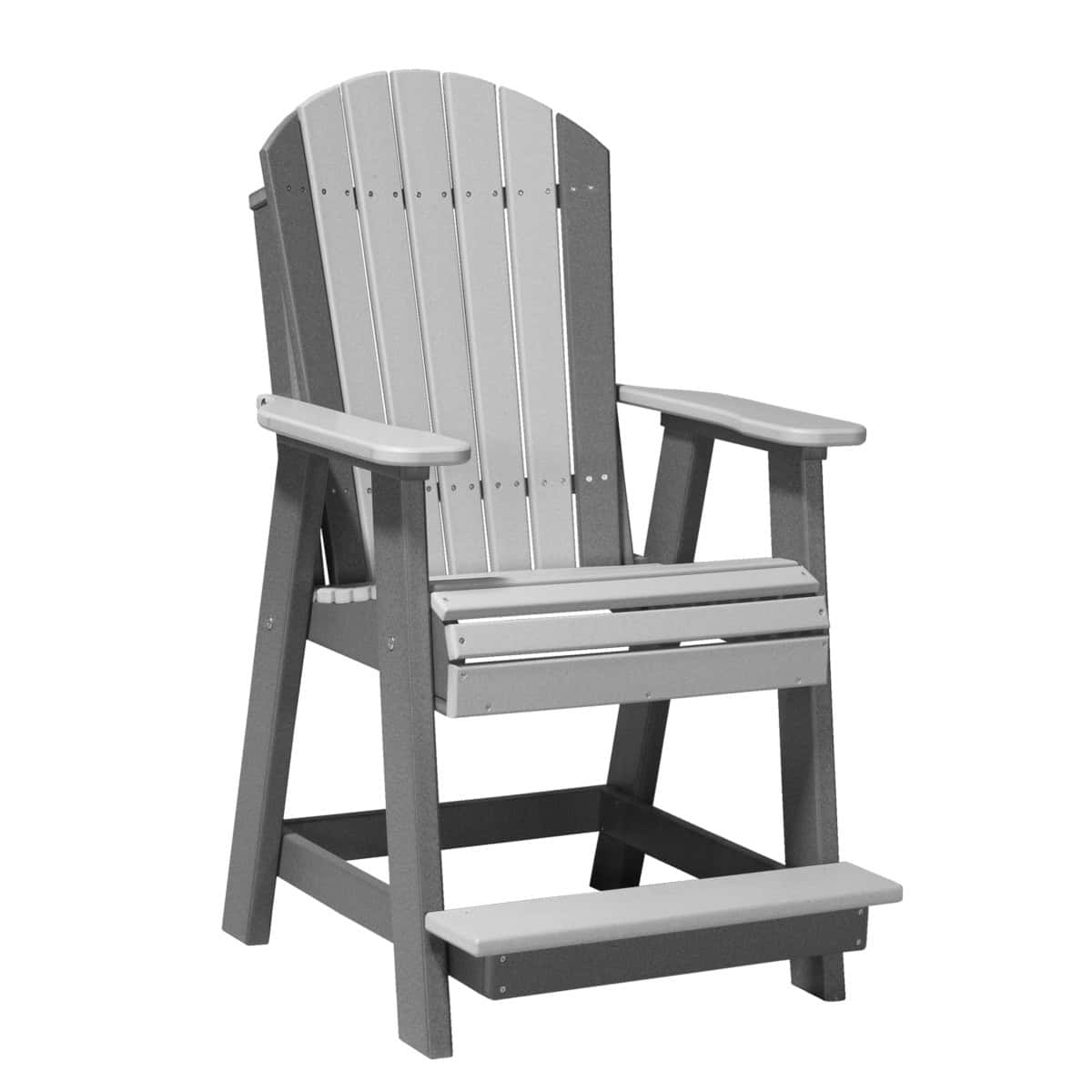 Adirondack Balcony Chair – Dove Gray / Slate