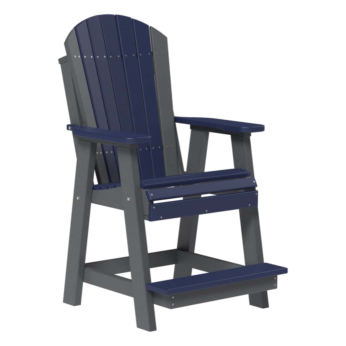 Adirondack Balcony Chair – Patriot Blue / Slate
