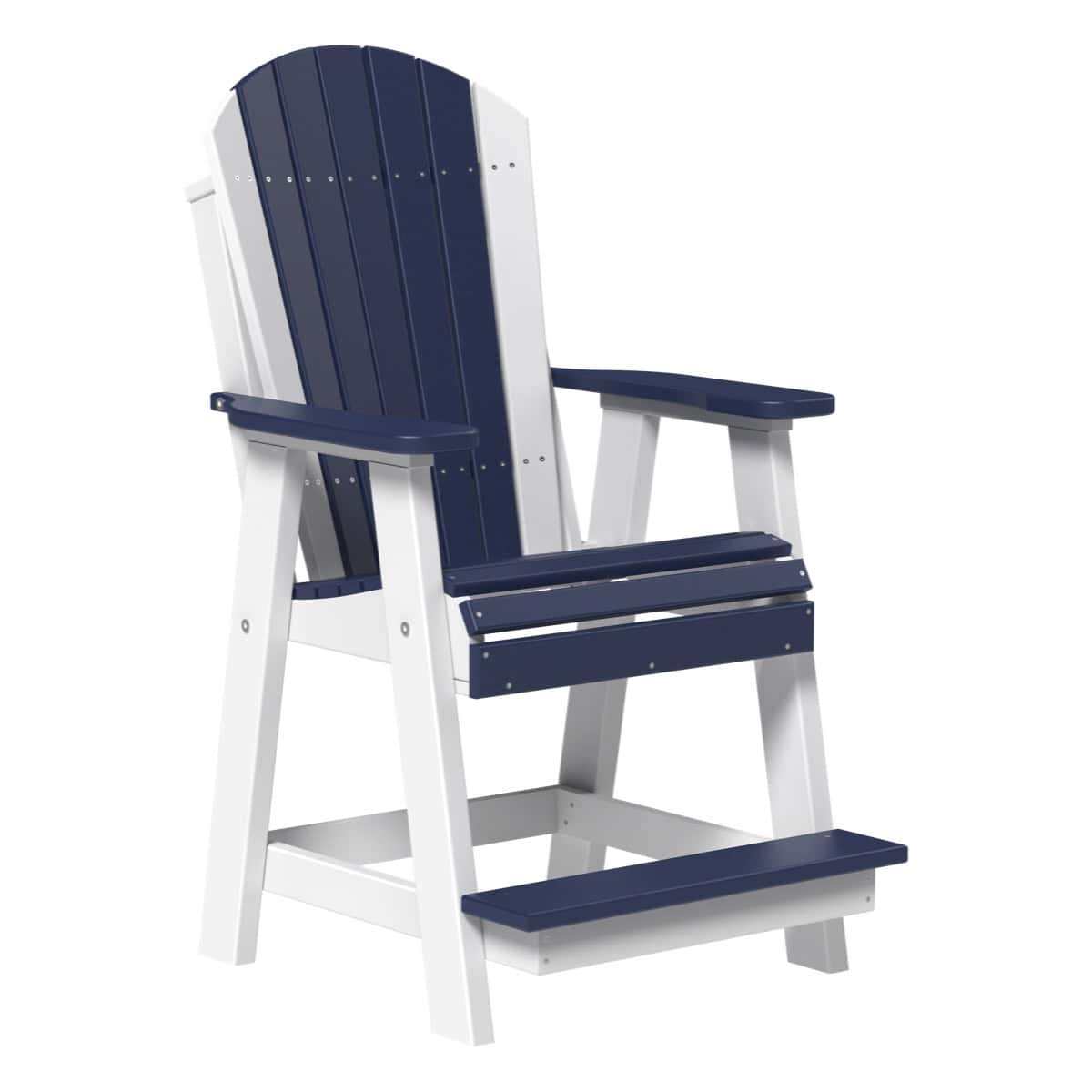 Adirondack Balcony Chair – Patriot Blue / White