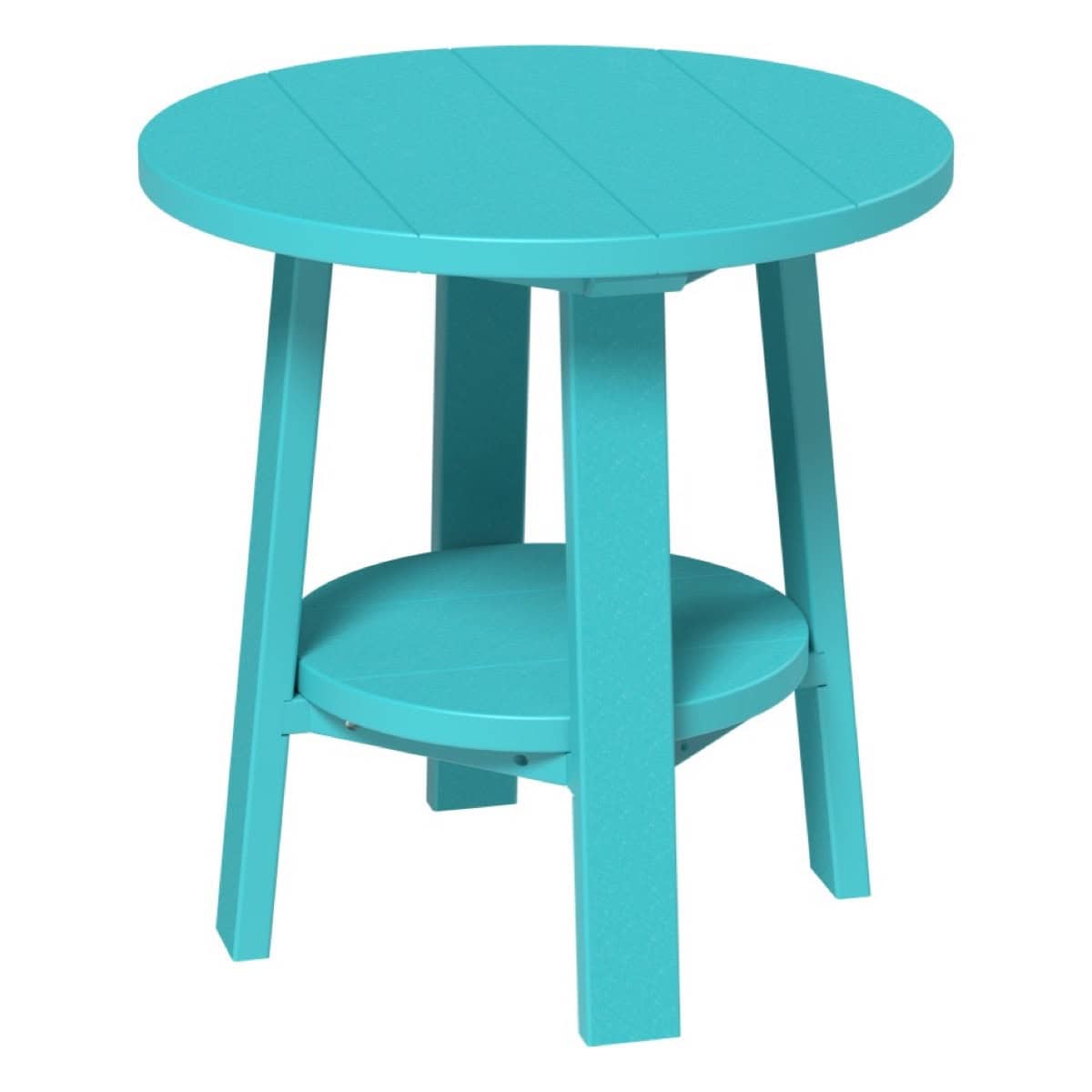 Deluxe End Table – Aruba Blue