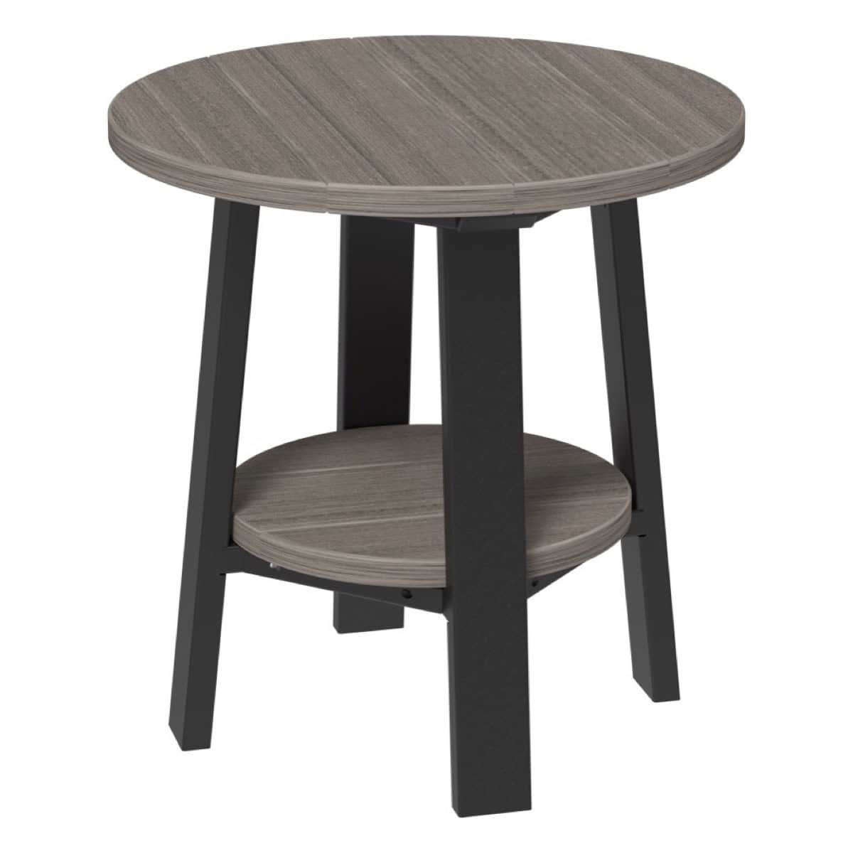 Deluxe End Table – Coastal Gray / Black
