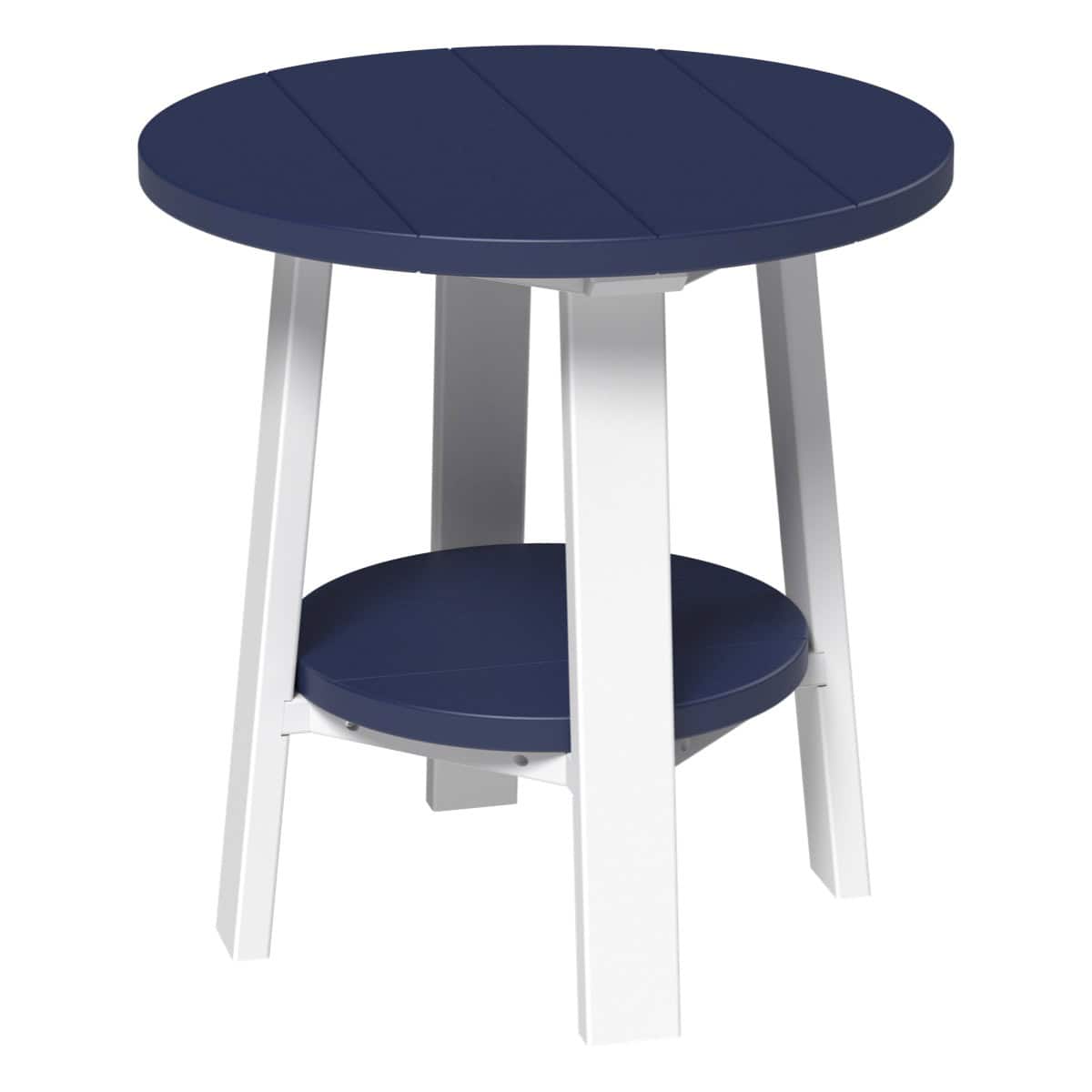 Deluxe End Table – Patriot Blue / White