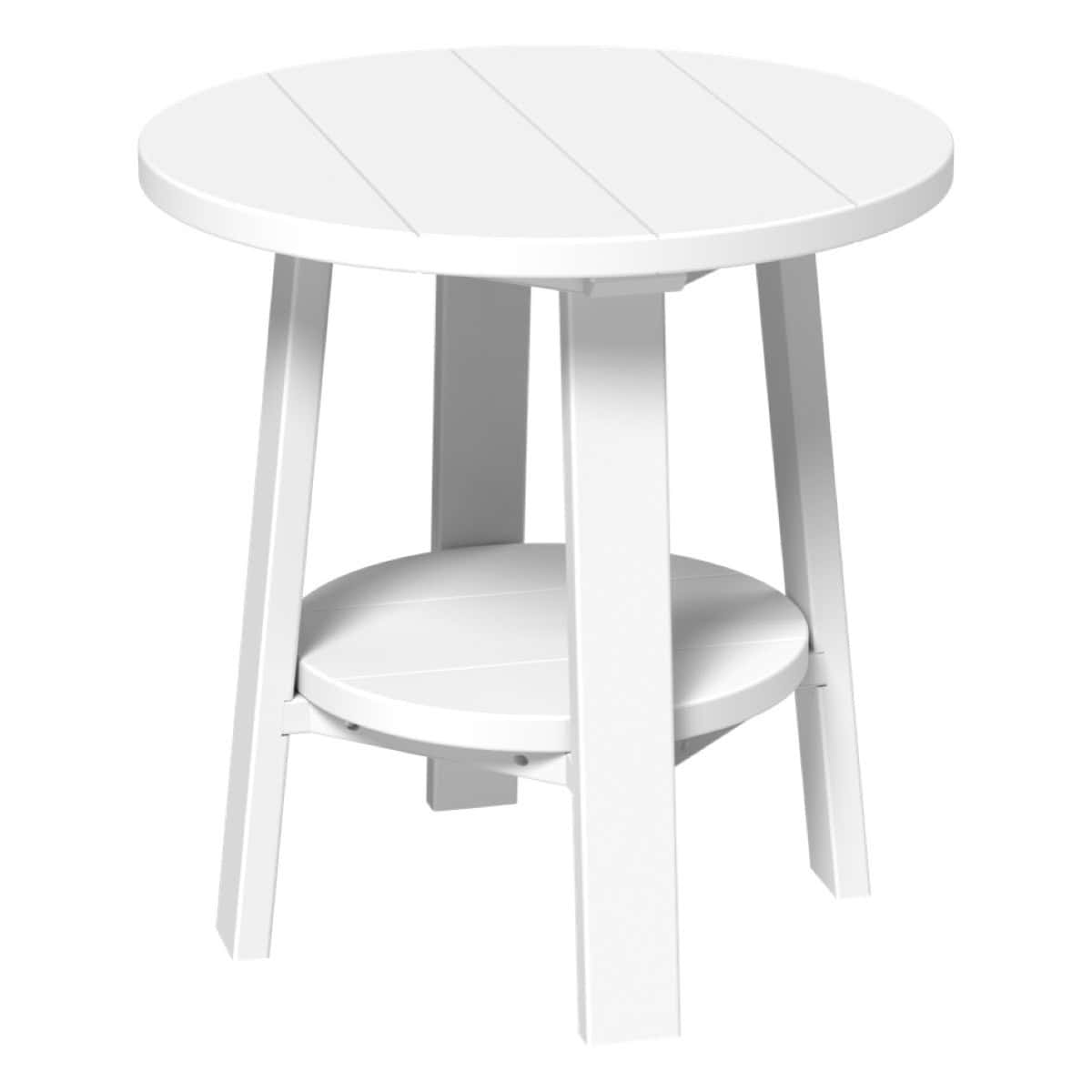 Deluxe End Table – White