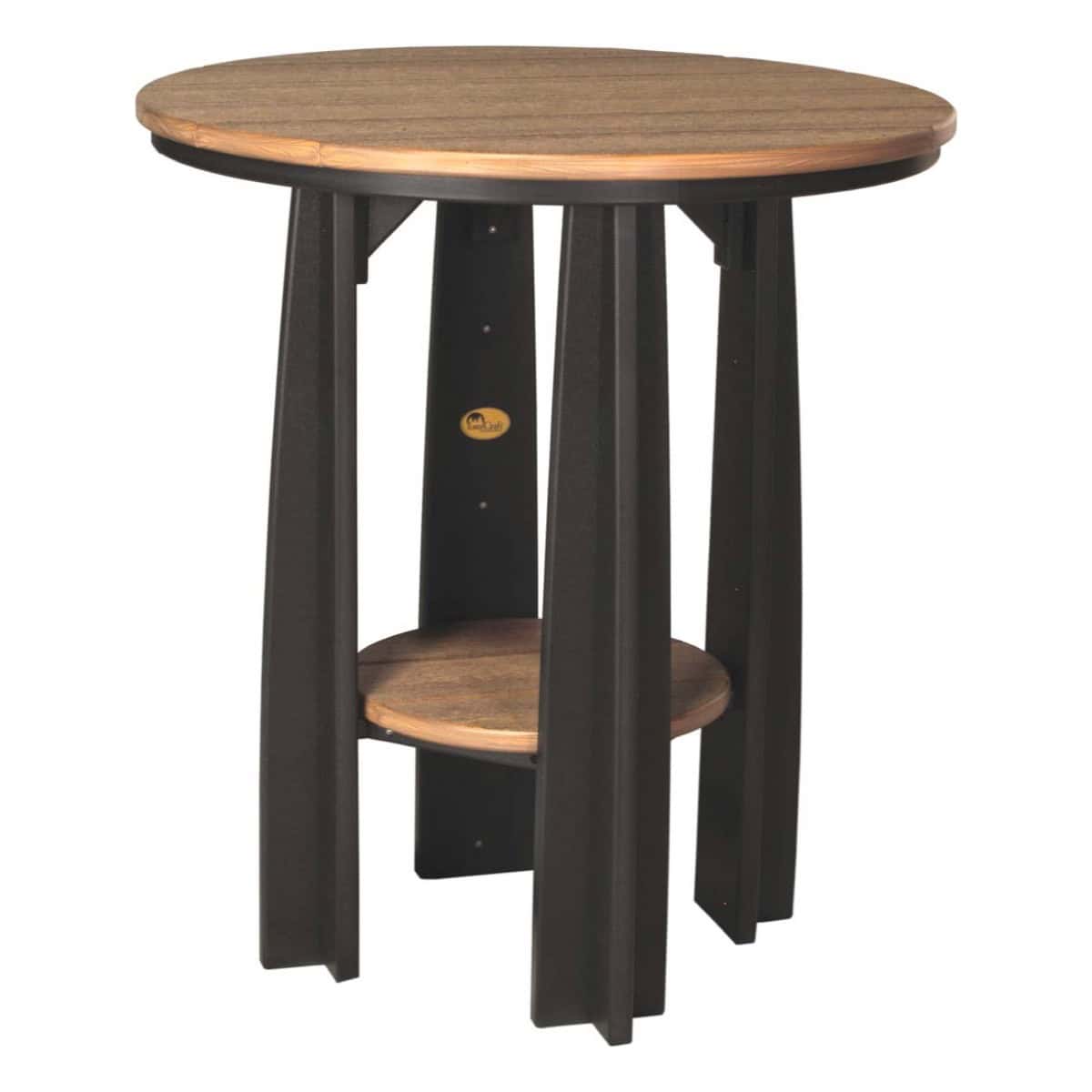 Balcony Table – Antique Mahogany / Black