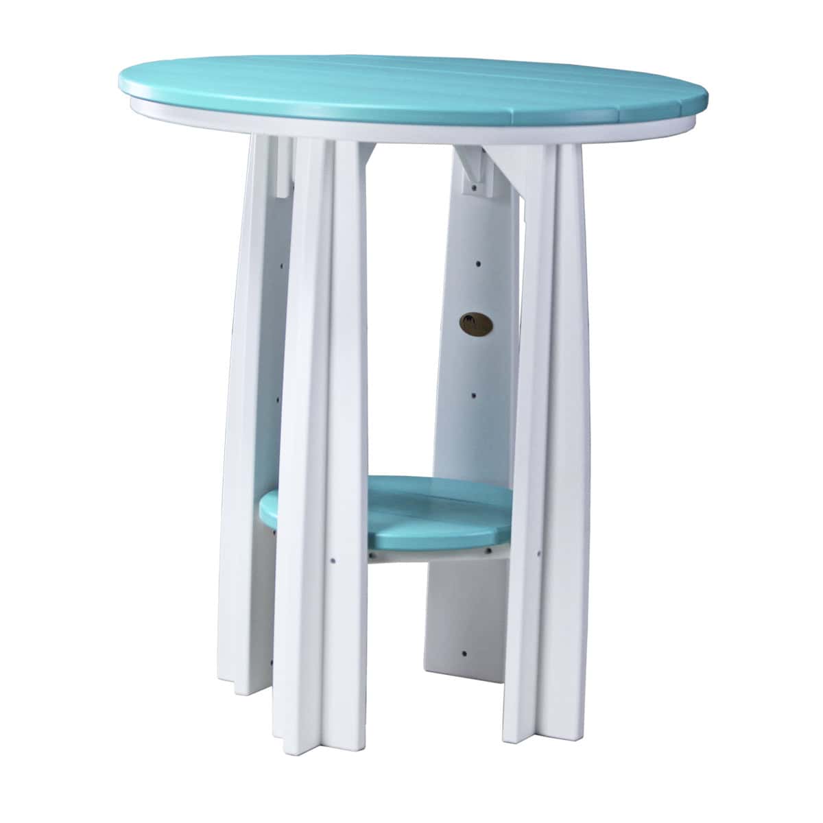 Balcony Table – Aruba Blue / White