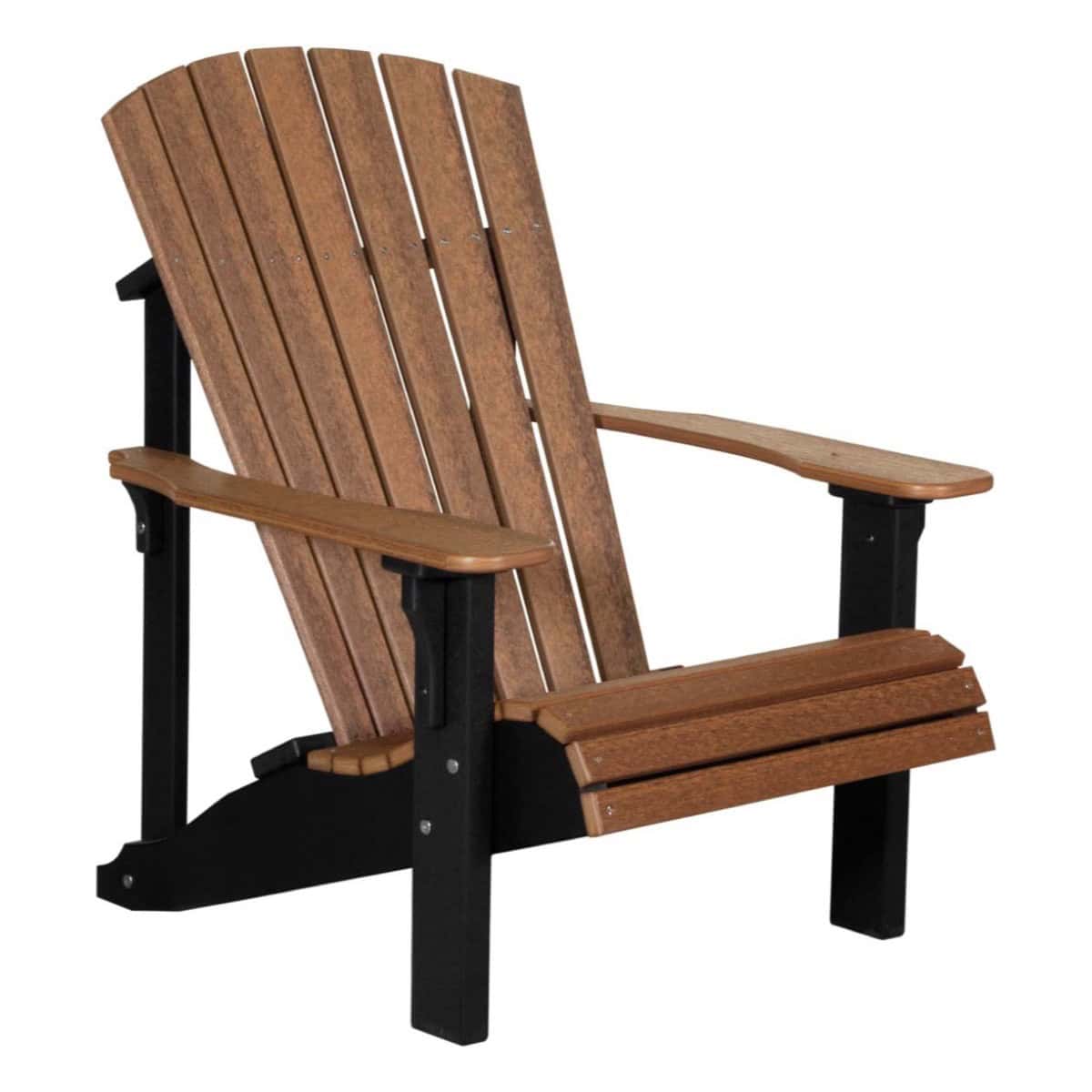 Deluxe Adirondack Chair – Antique Mahogany / Black