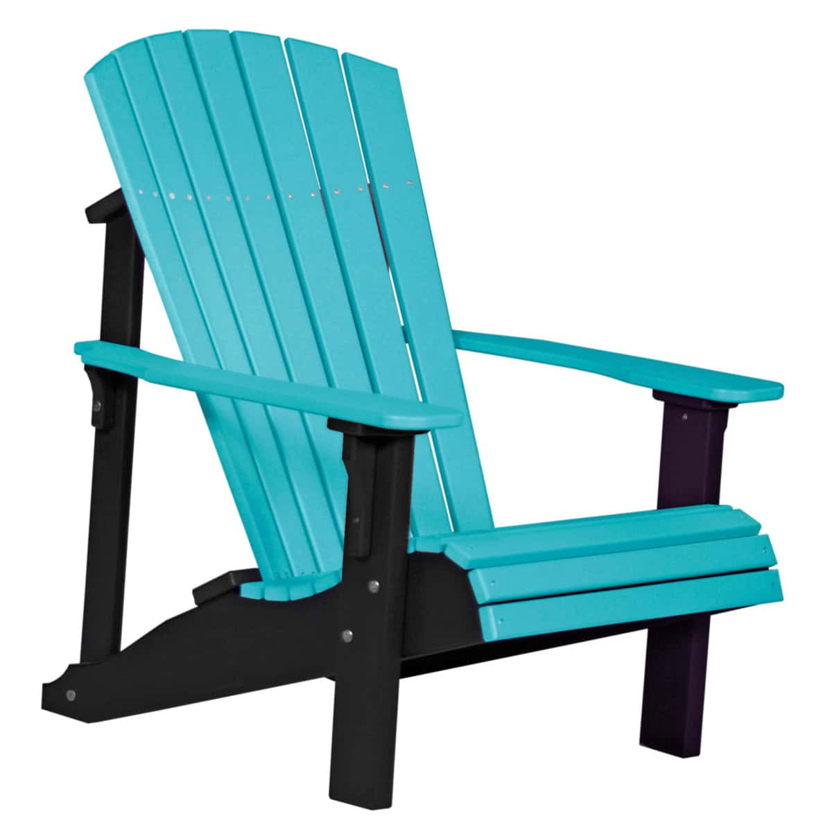 Deluxe Adirondack Chair – Aruba Blue / Black