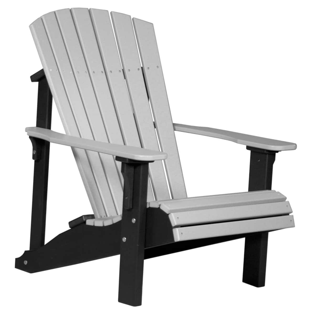 Deluxe Adirondack Chair – Dove Gray / Black