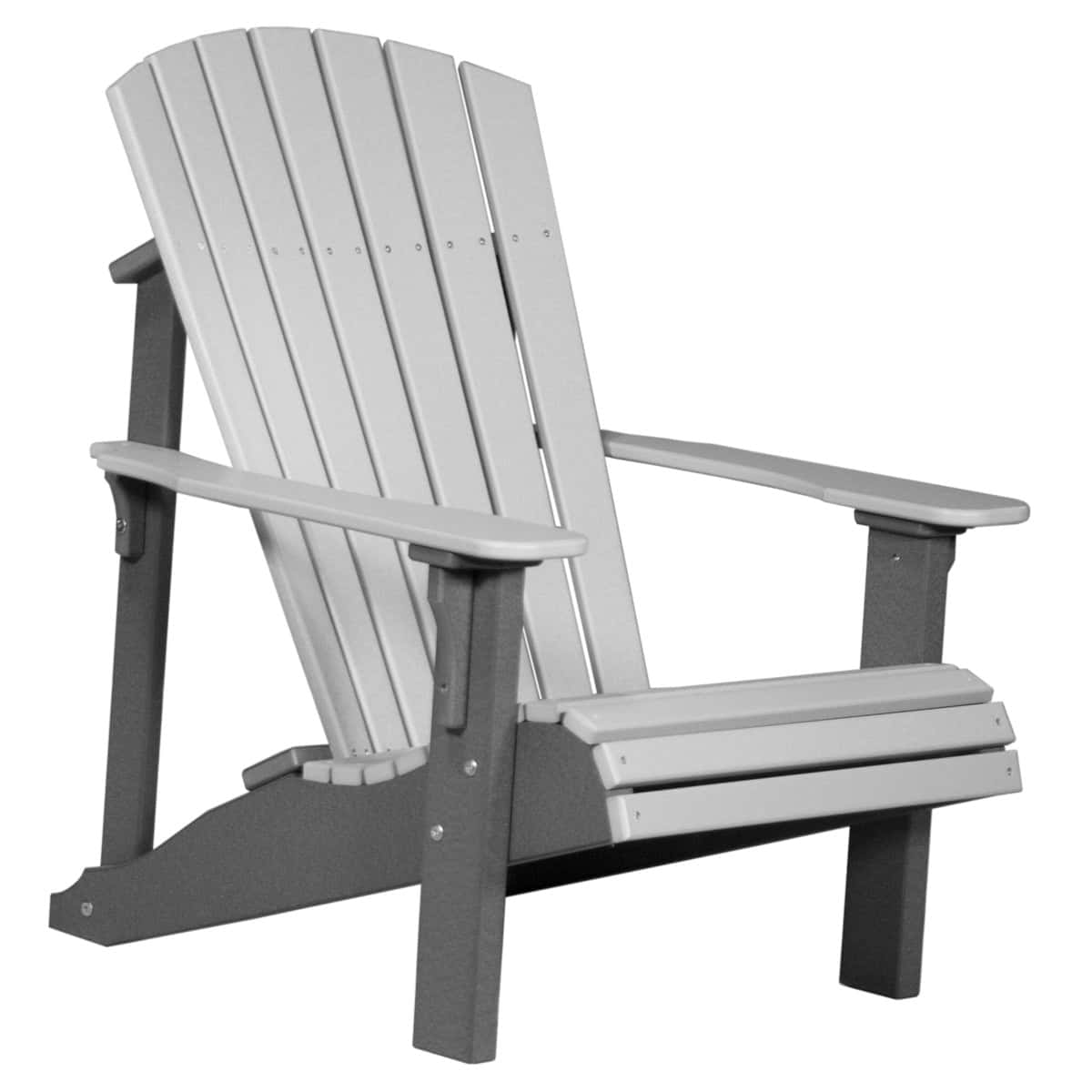 Deluxe Adirondack Chair – Dove Gray / Slate
