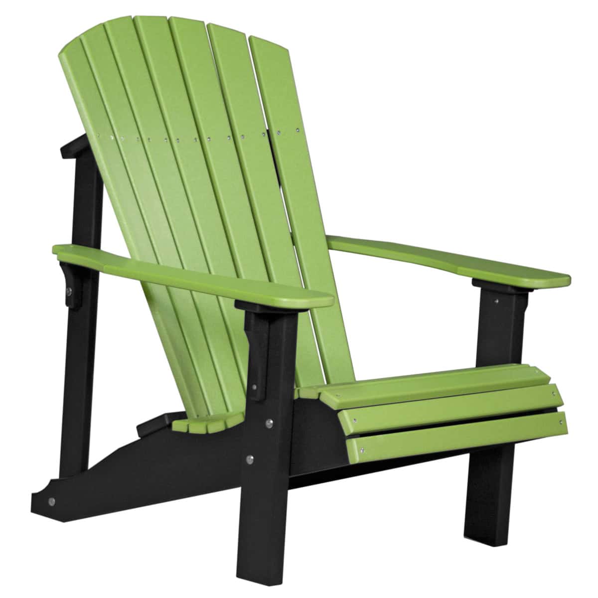 Deluxe Adirondack Chair – Lime Green / Black