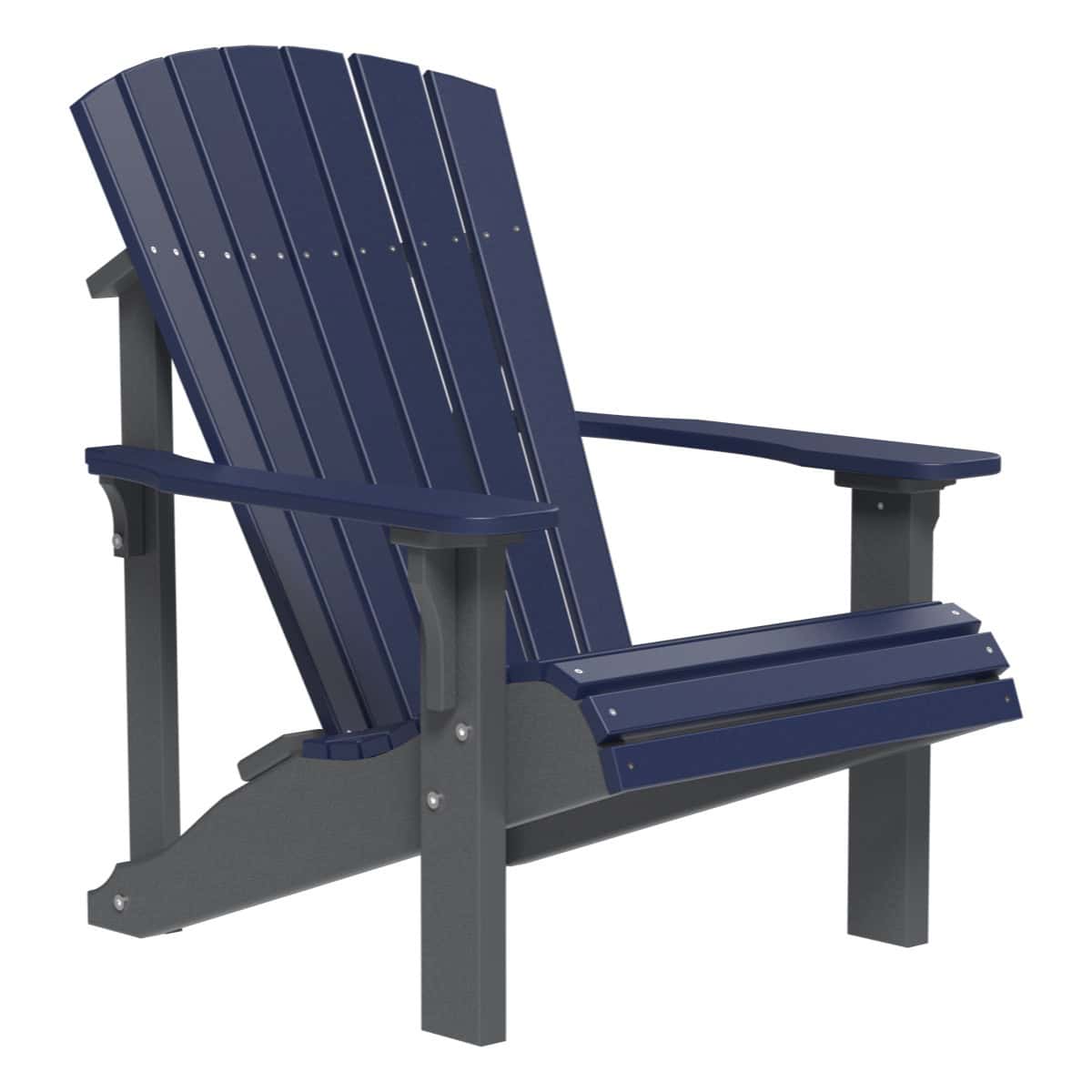 Deluxe Adirondack Chair – Patriot Blue / Slate