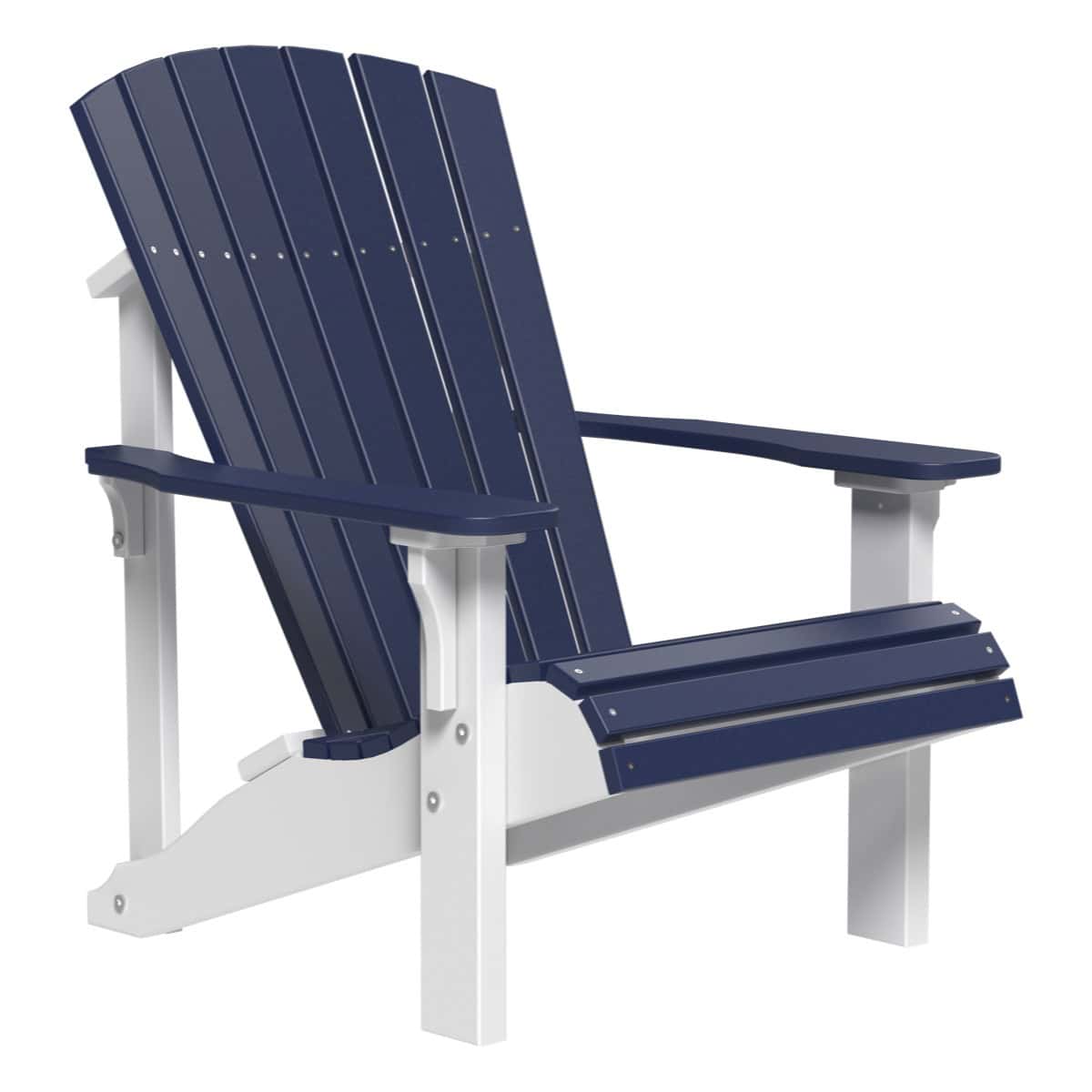 Deluxe Adirondack Chair – Patriot Blue / White