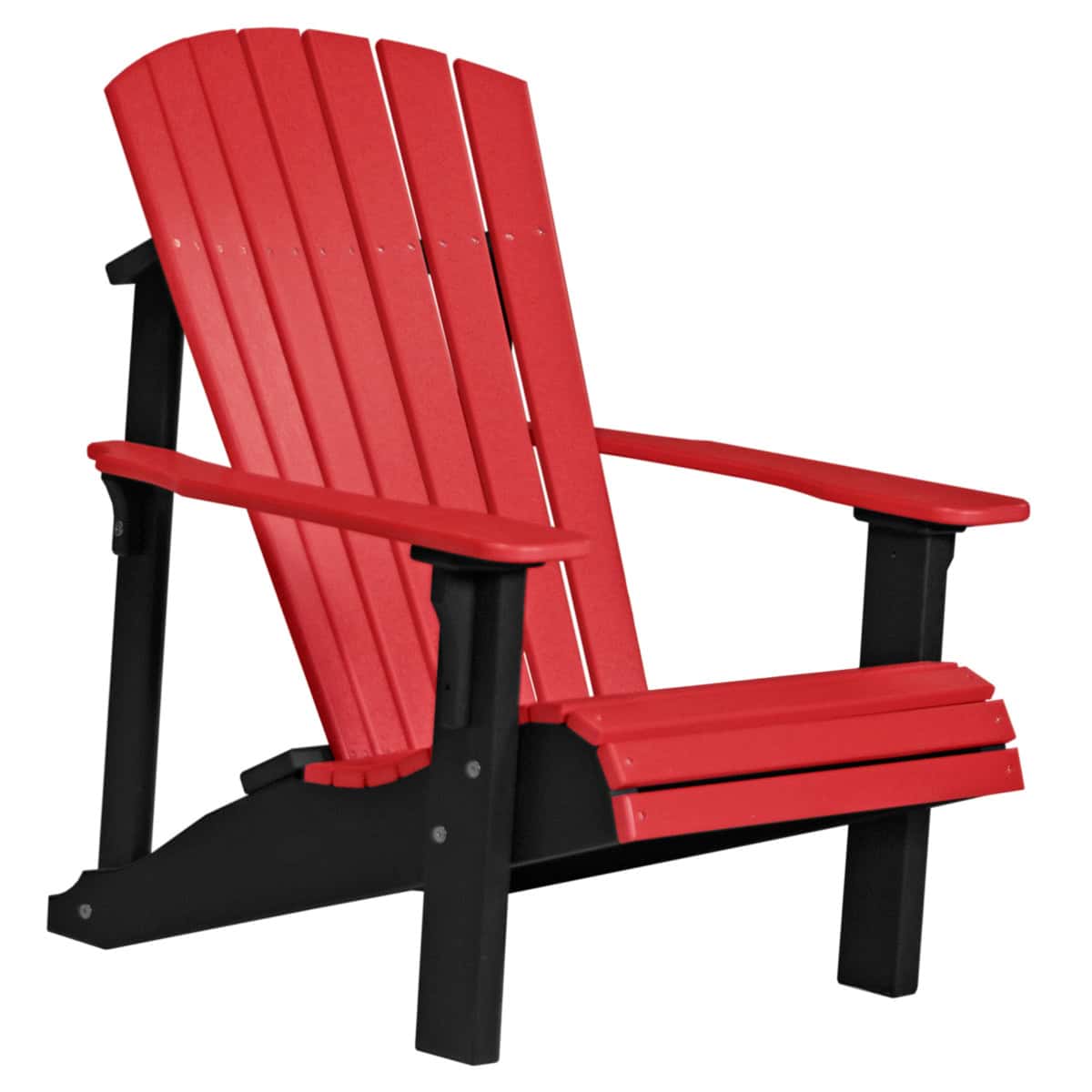 Deluxe Adirondack Chair – Red / Black