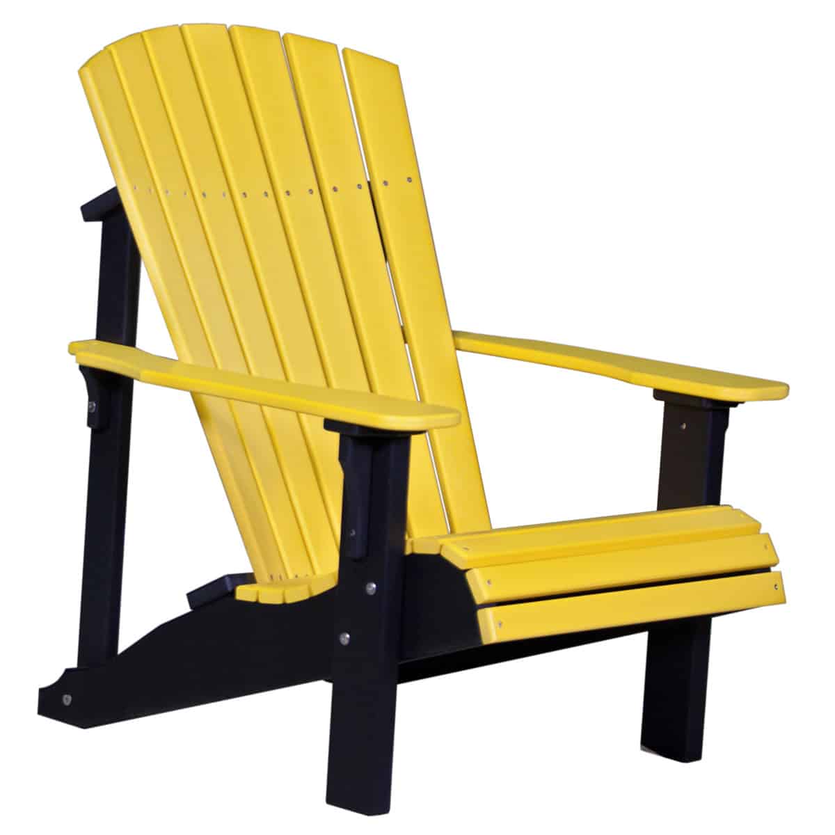 Deluxe Adirondack Chair – Yellow / Black