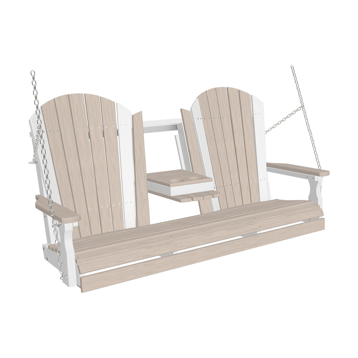 5′ Adirondack Swing – Birch / White