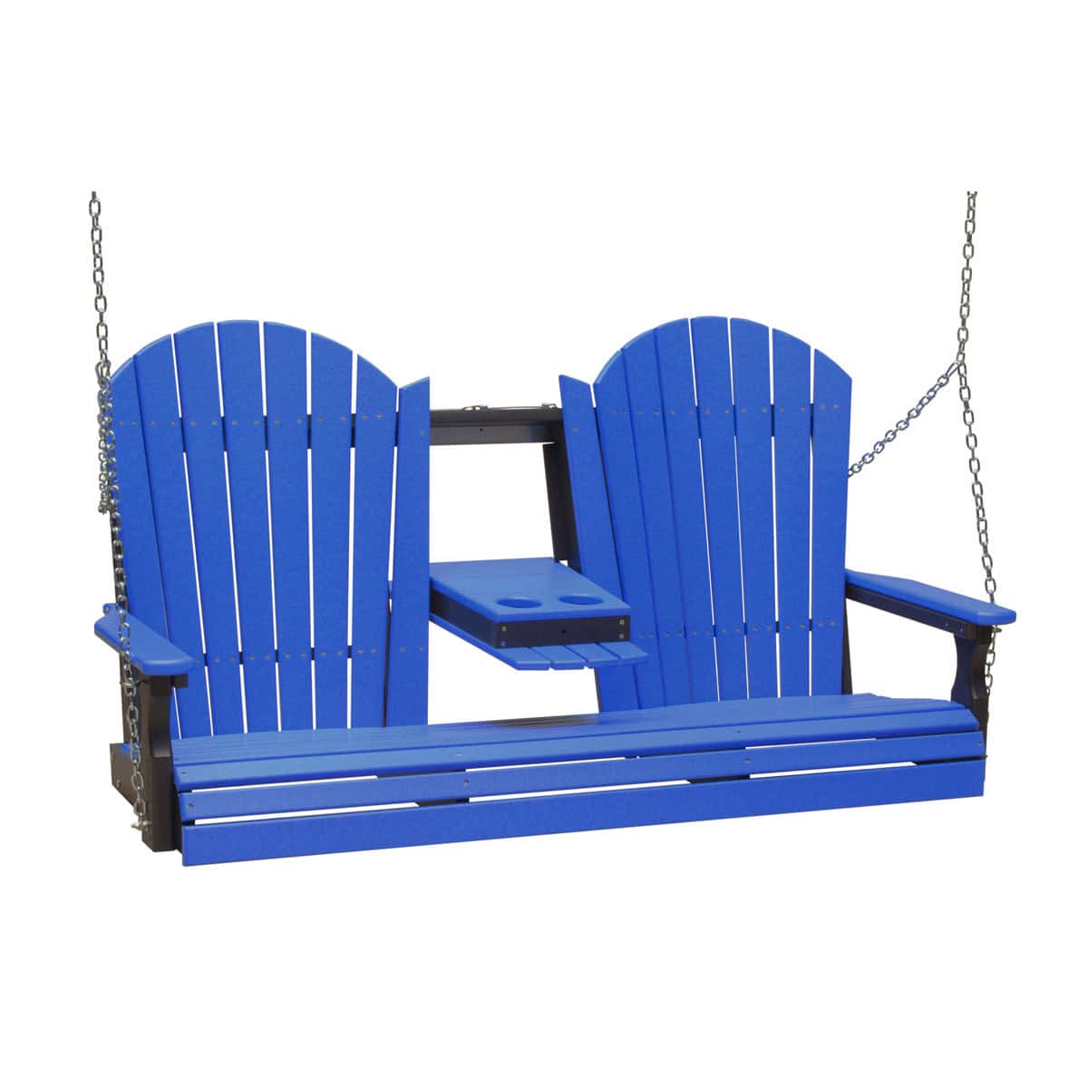 5′ Adirondack Swing – Aruba Blue / White